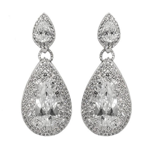 CZ CHANDELIER EARRINGS – Beloved Sparkles