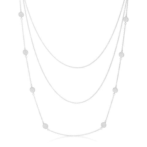 Carol Multi Chain CZ Layered Necklace – Beloved Sparkles