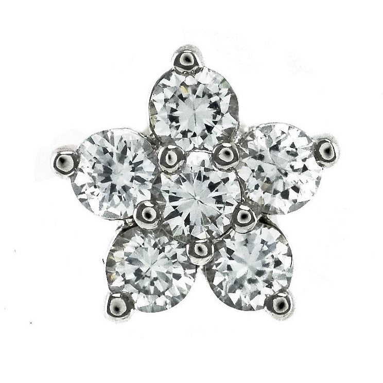 Emelle Flower CZ Stud Earrings – Beloved Sparkles