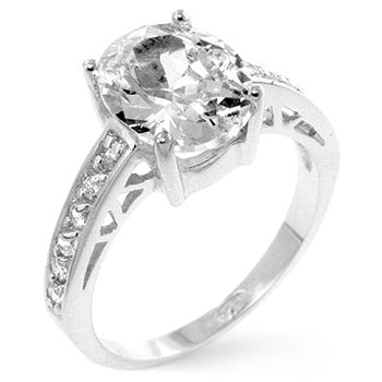 Evelina Oval Solitaire Engagement Ring 