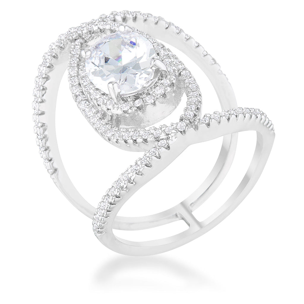 Maura 2ct Round Contemporary Cocktail Ring | 4.2ct – Beloved Sparkles