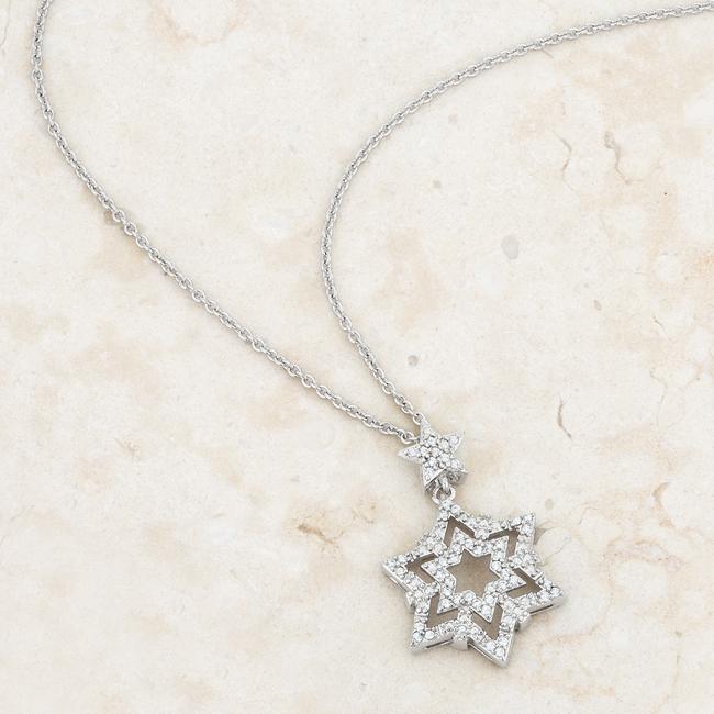 Stella CZ Star Drop Pendant