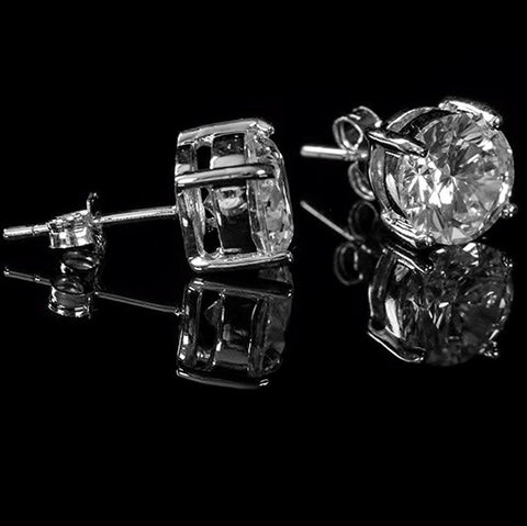 Download Christa Round Cut Stud Earrings - 6mm | 1.5ct | Cubic ...