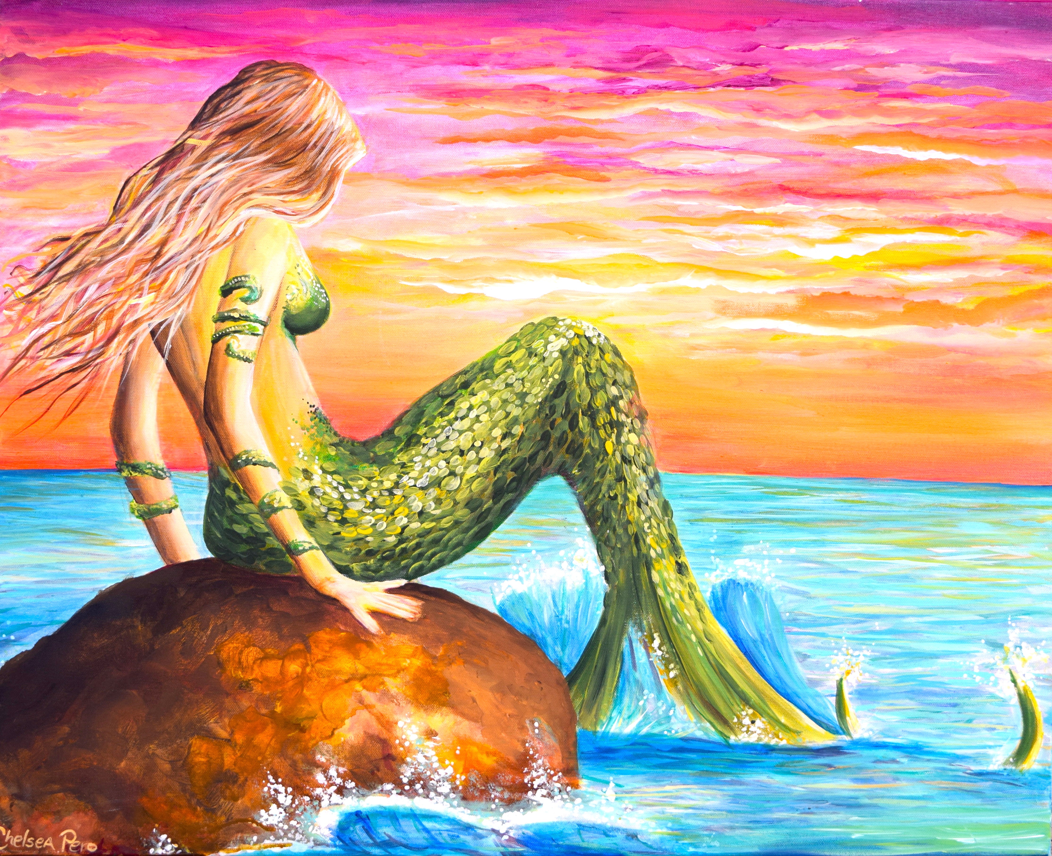 Mermaid At Sunset Chelsea Pero