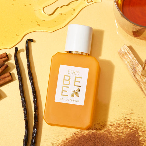 BEE Eau de Parfum Ingredients - Honey, vanilla, dark rum, cinnamon, sandlewood