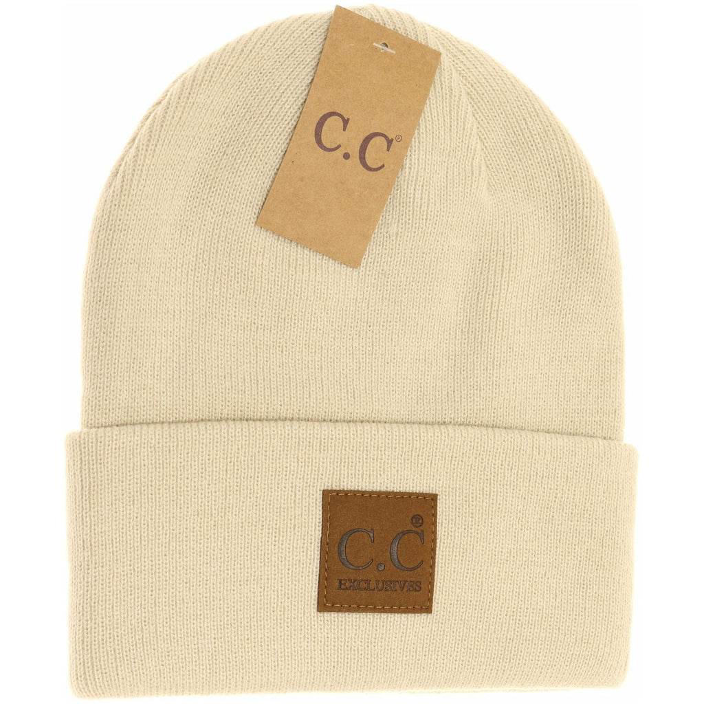 Unisex Classic Oversized Logo CC Beanie HTM1 - ccbeanie.com