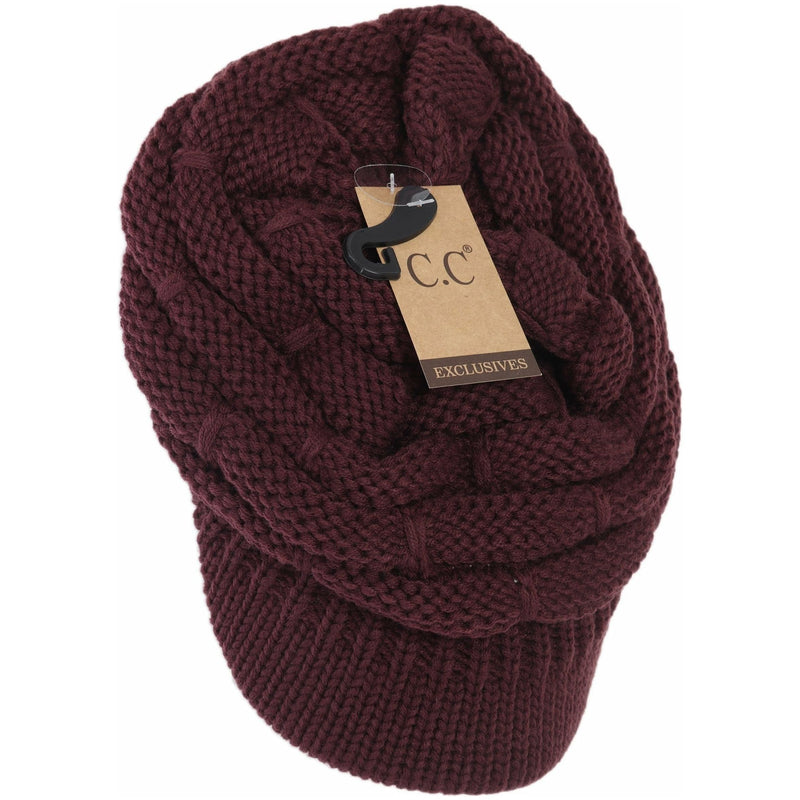 cc beanie hat with brim