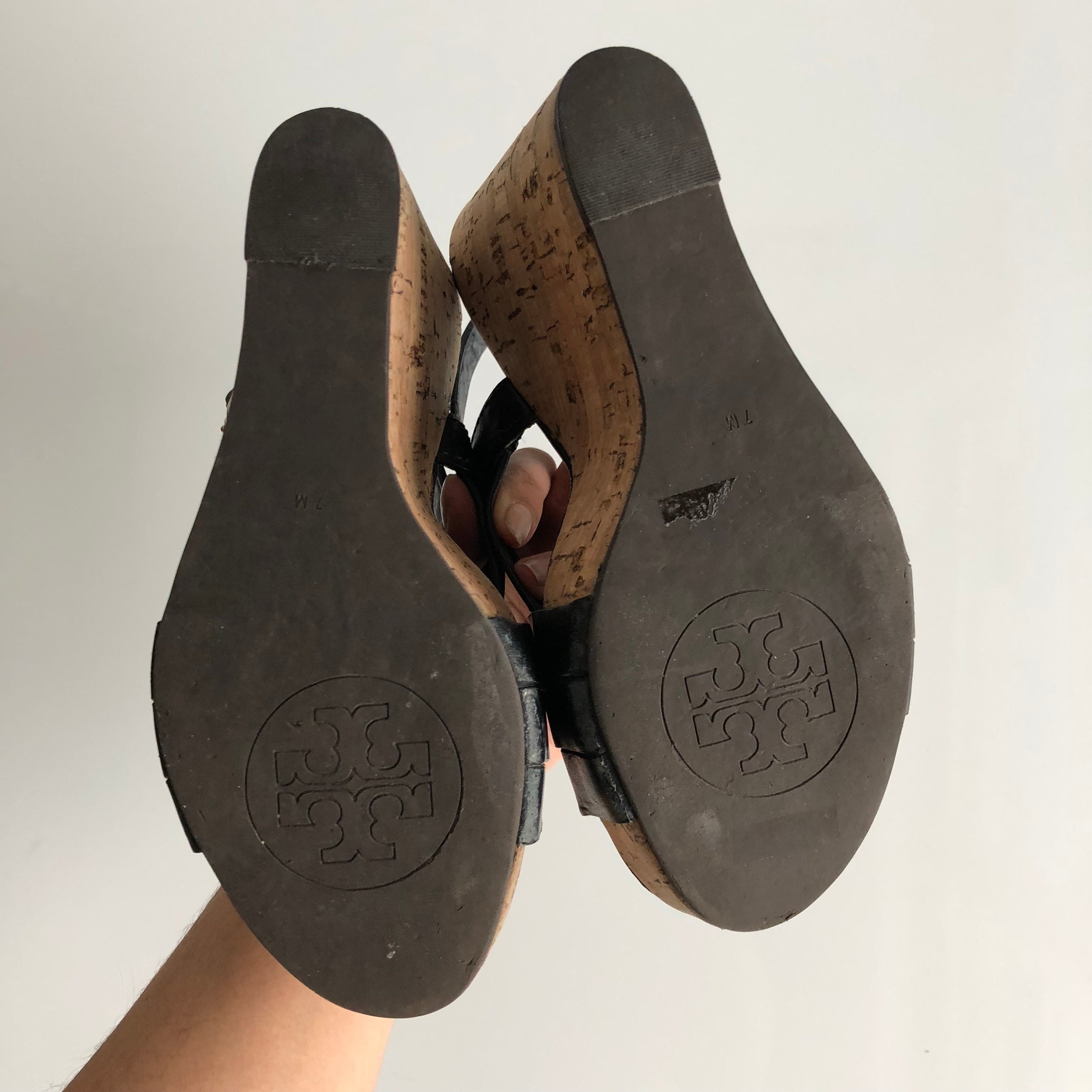 Authentic TORY BURCH Black Leather 
