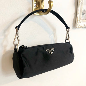 Authentic PRADA Mini Black Satin Evening Bag/Wristlet/Pouch – Valamode