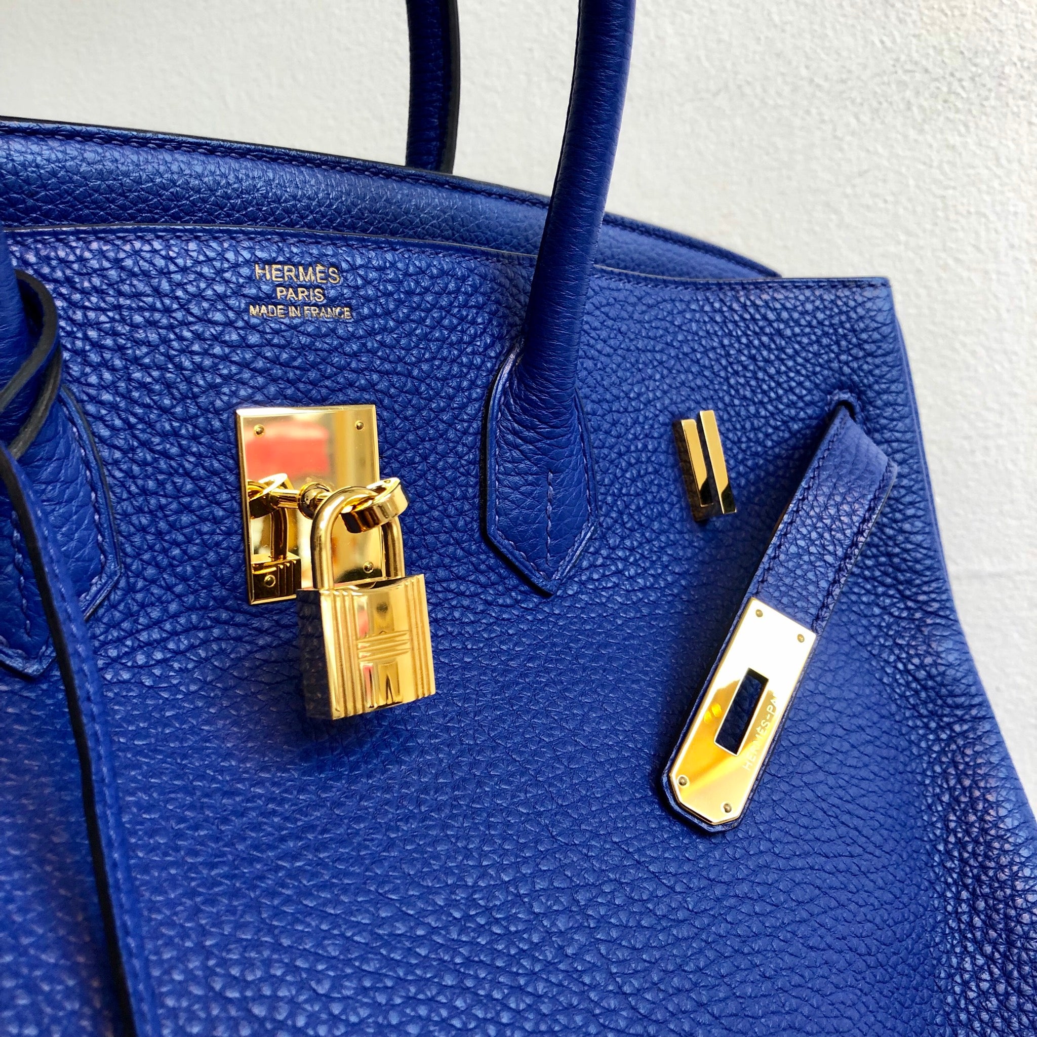 hermes birkin togo 35 bleu electrique