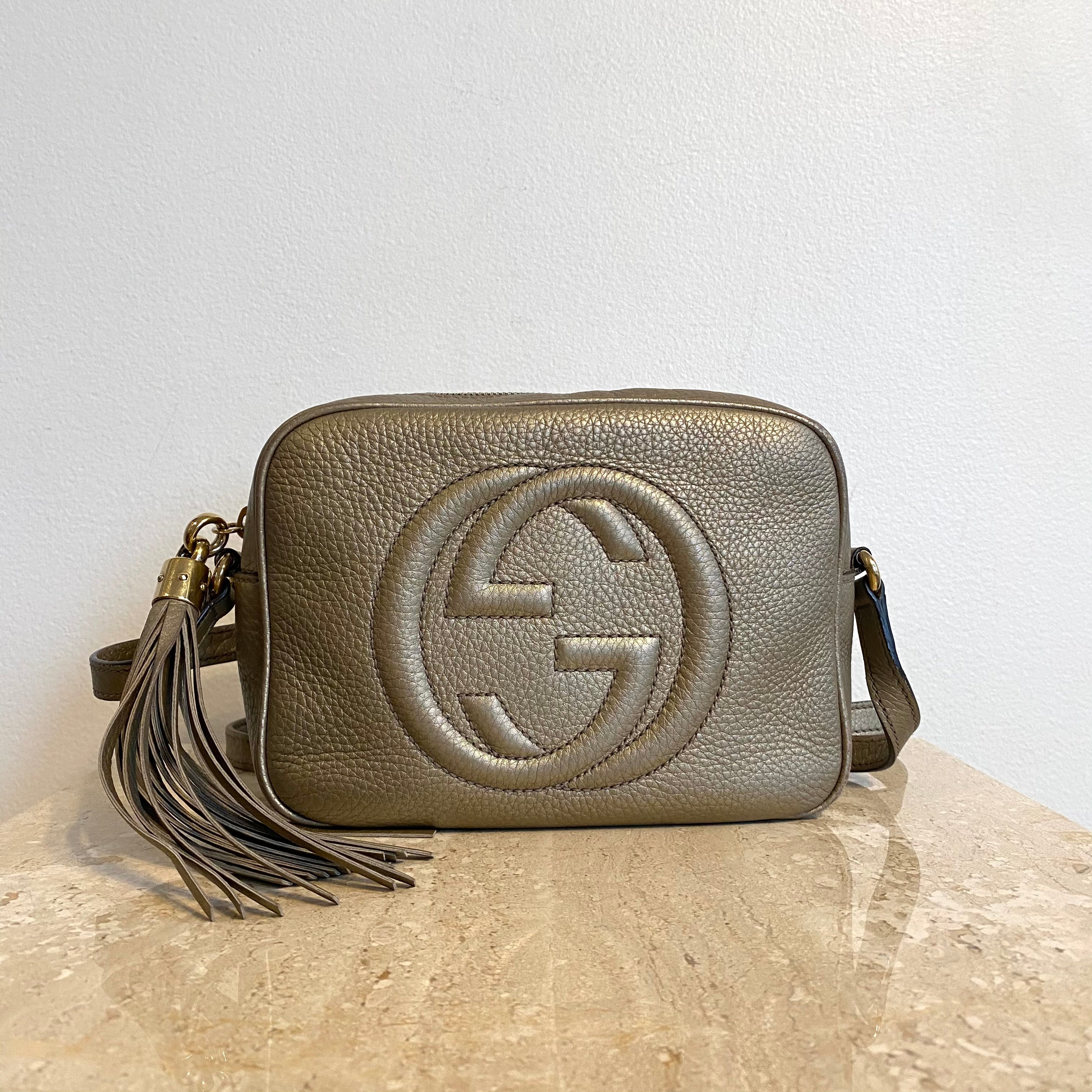 Authentic GUCCI Soho Metallic Disco Bag – Valamode