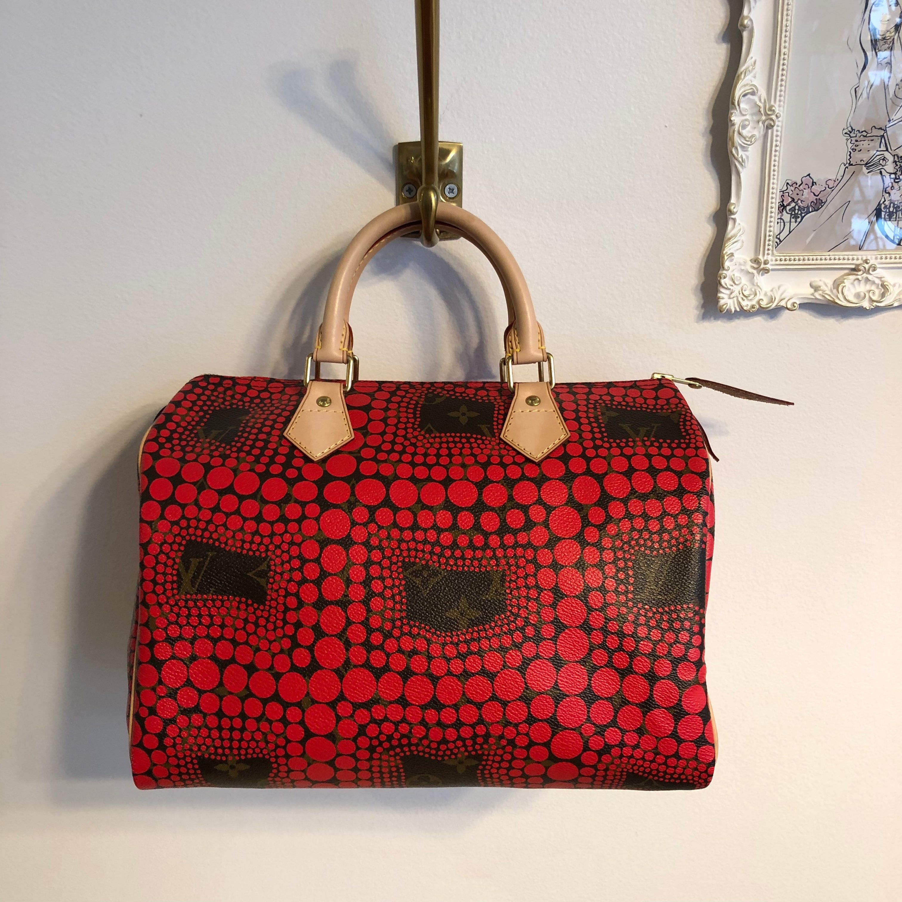 Louis Vuitton Yayoi Kusama Red Infinity Dots Monogram Coated