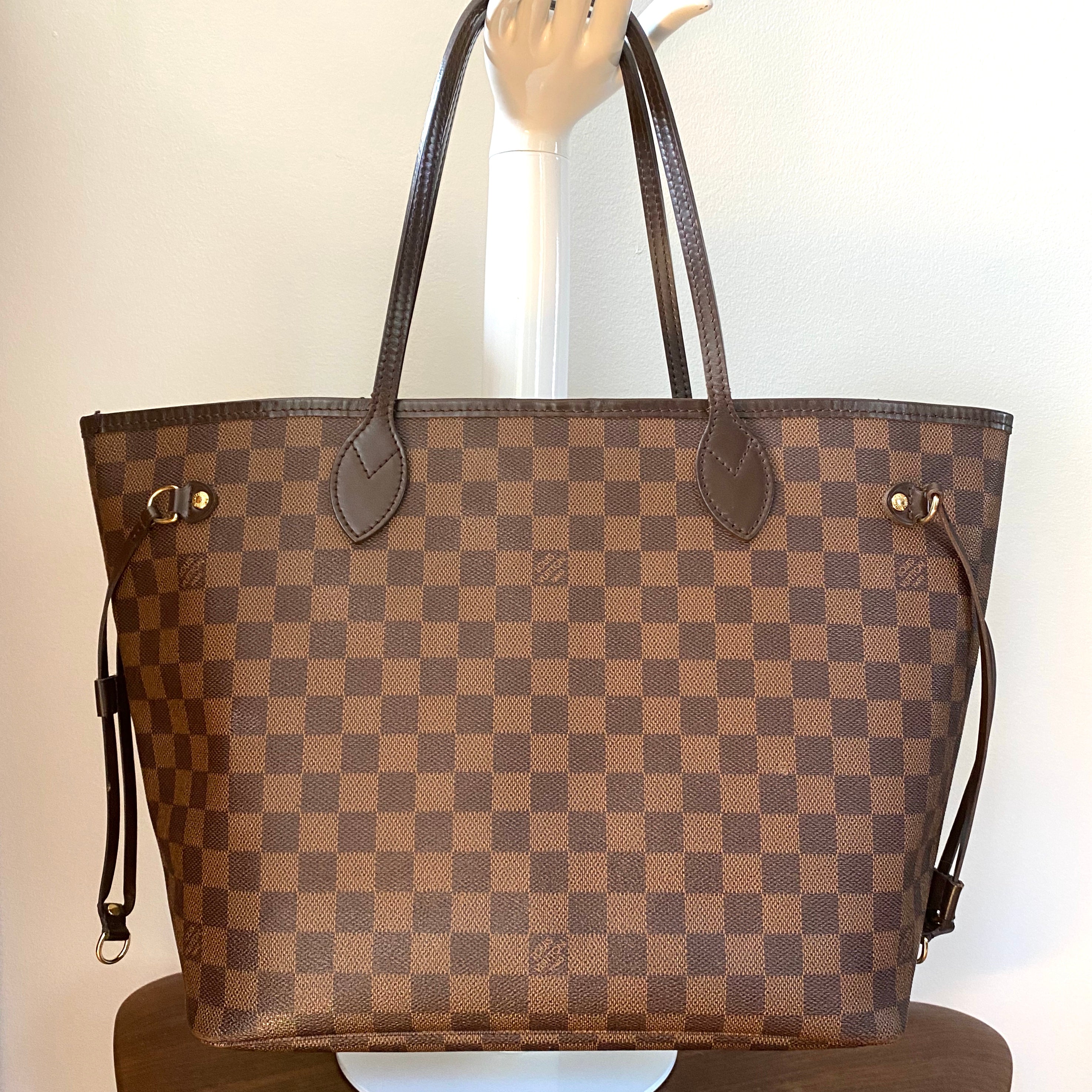 Authentic LOUIS VUITTON Neverfull MM Damier Ebene – Valamode