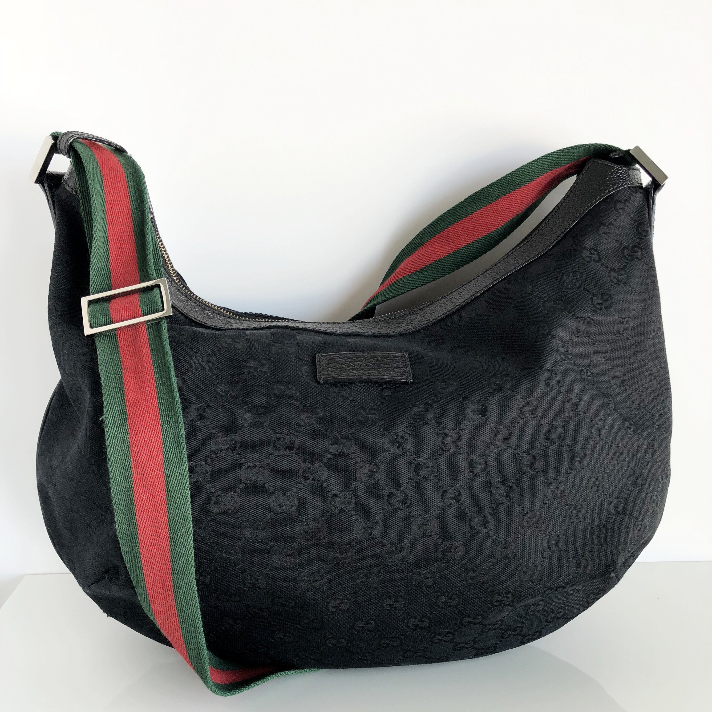 Authentic GUCCI Black Monogram Large Crossbody – Valamode