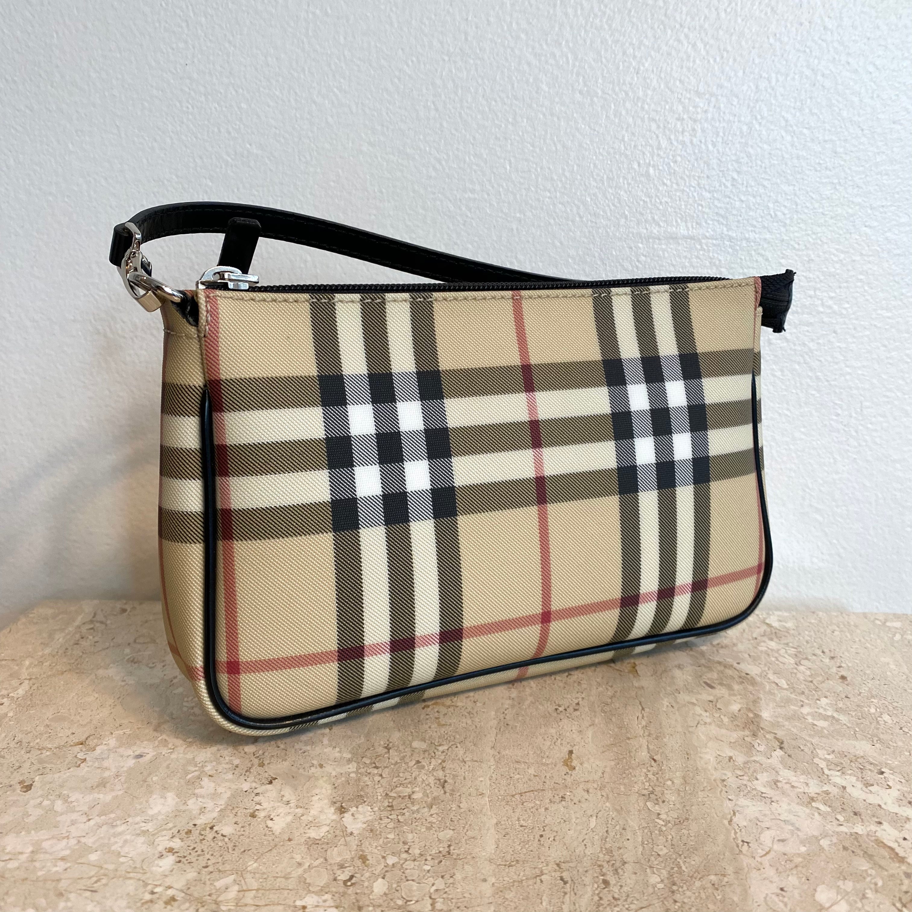 Authentic BURBERRY Nova Check Small Pouchette Bag – Valamode
