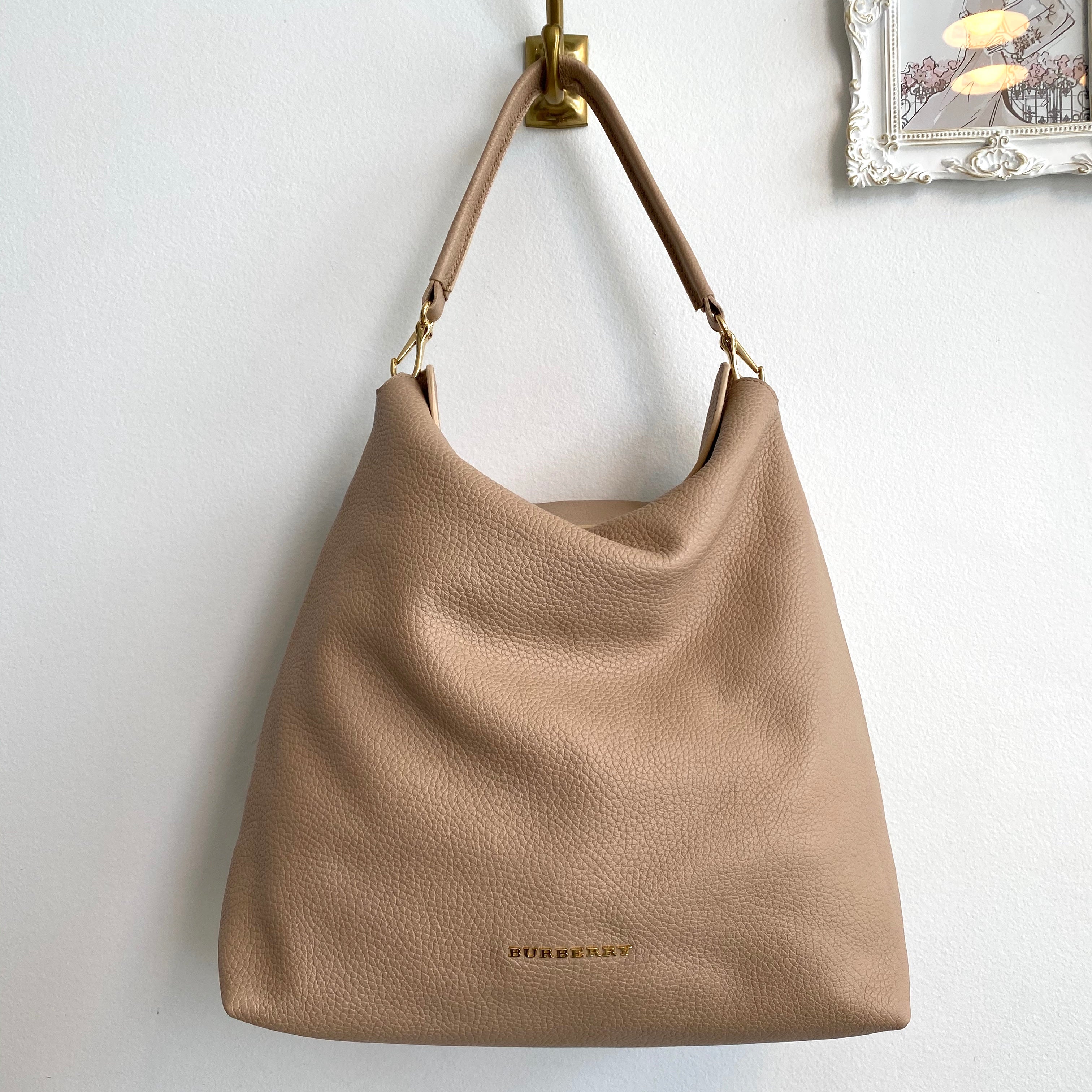 Authentic BURBERRY Cale Blush/Nude Hobo – Valamode