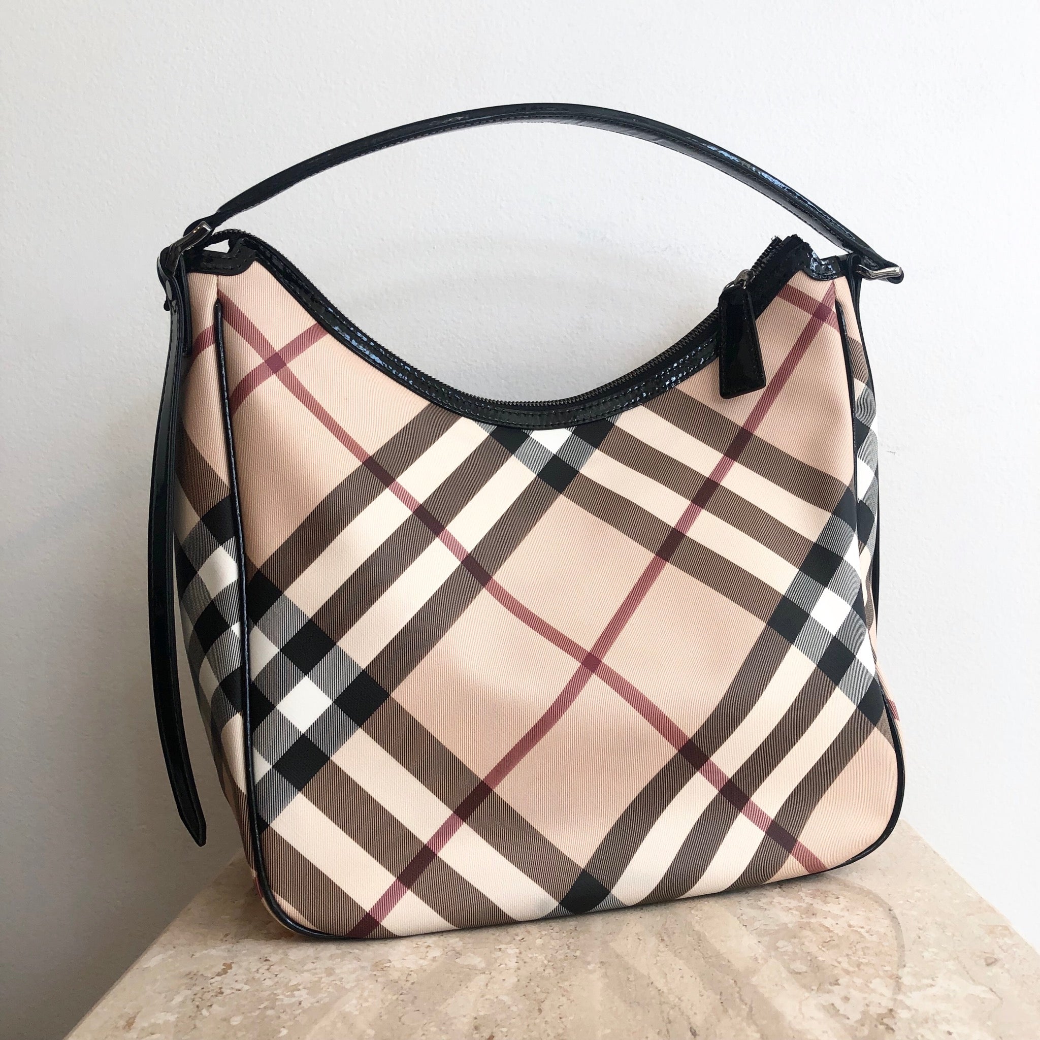 Authentic BURBERRY Nova Check Hobo Bag – Valamode