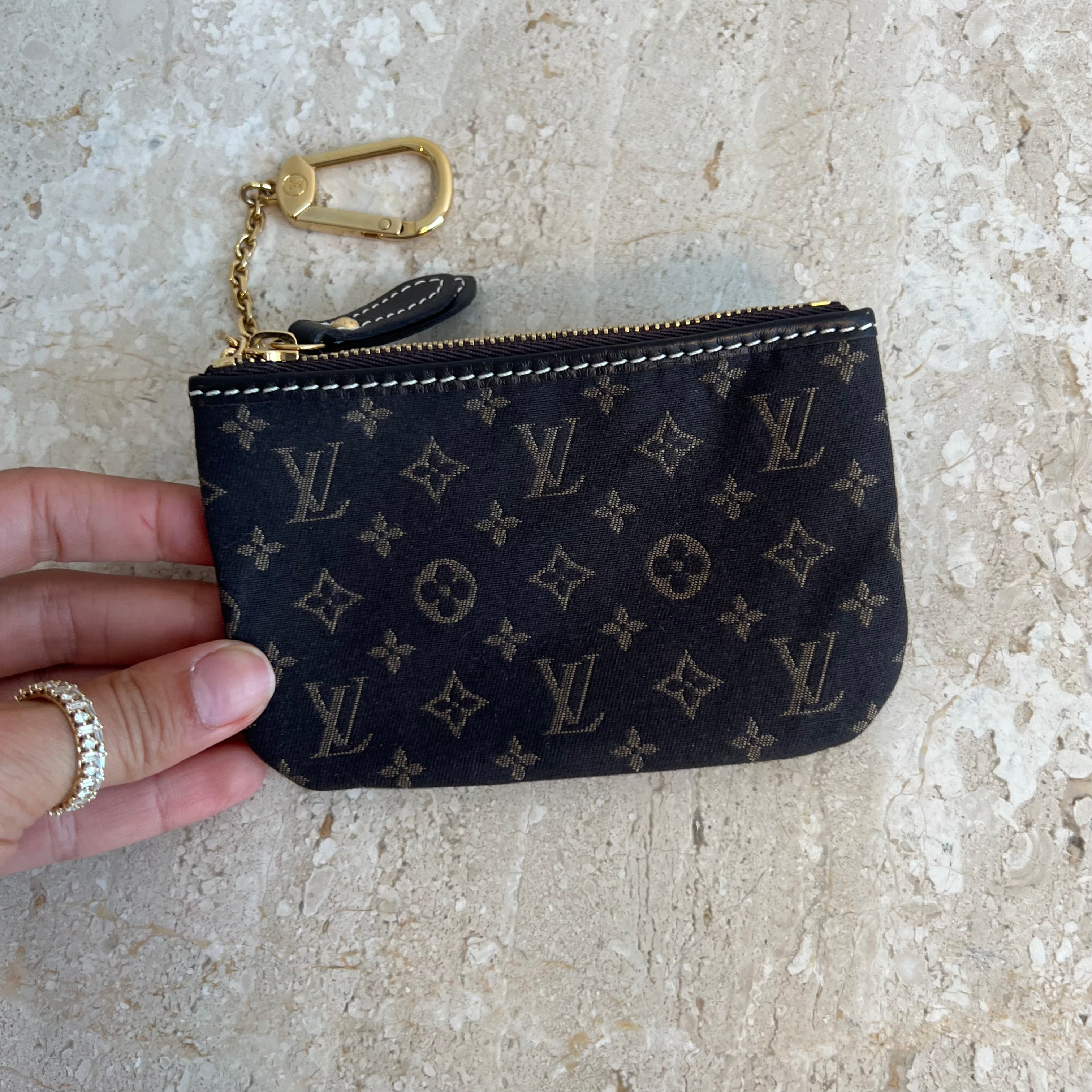 Louis Vuitton Monogram Mini Lin Key Pouch