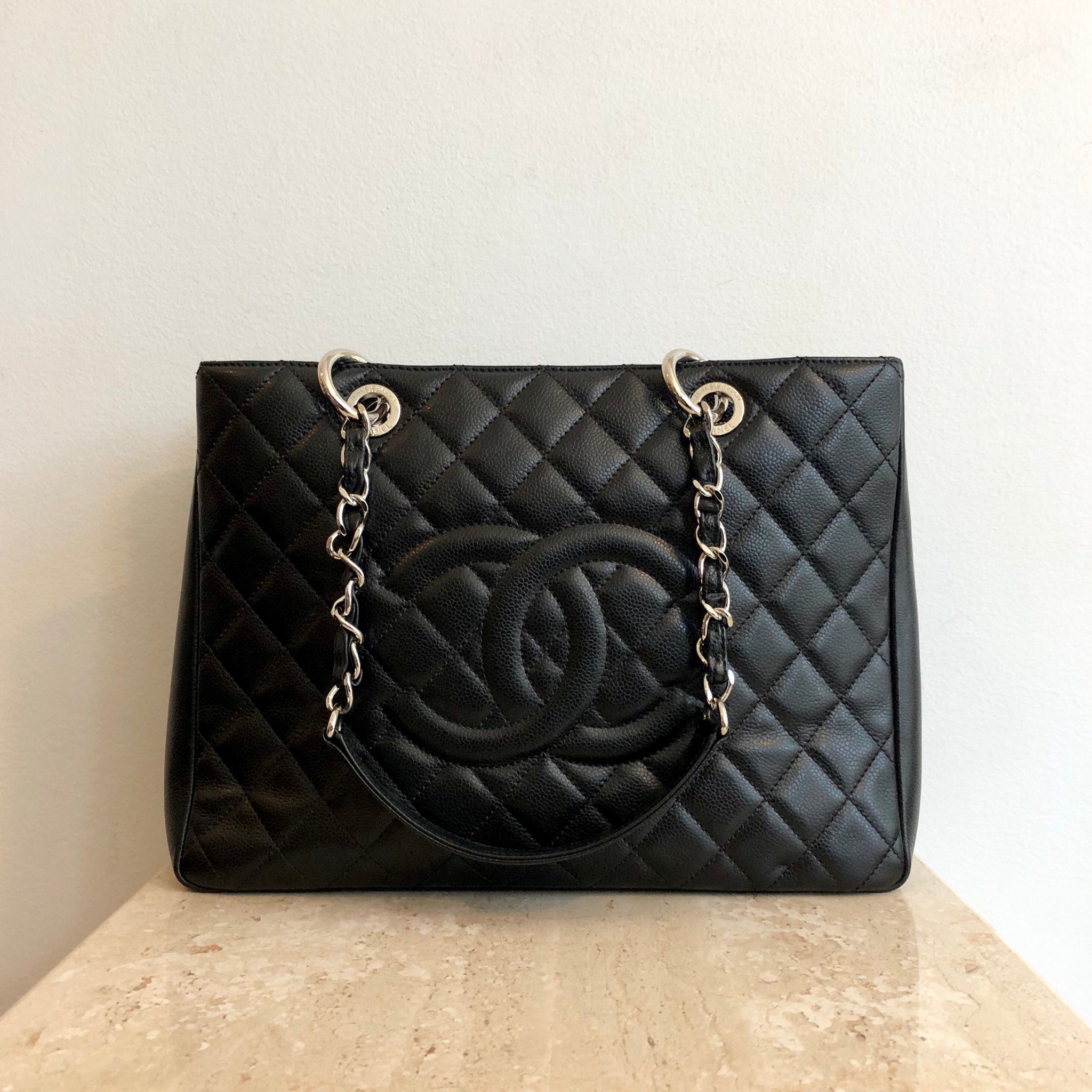Authentic CHANEL Caviar GST Shopping Tote – Valamode
