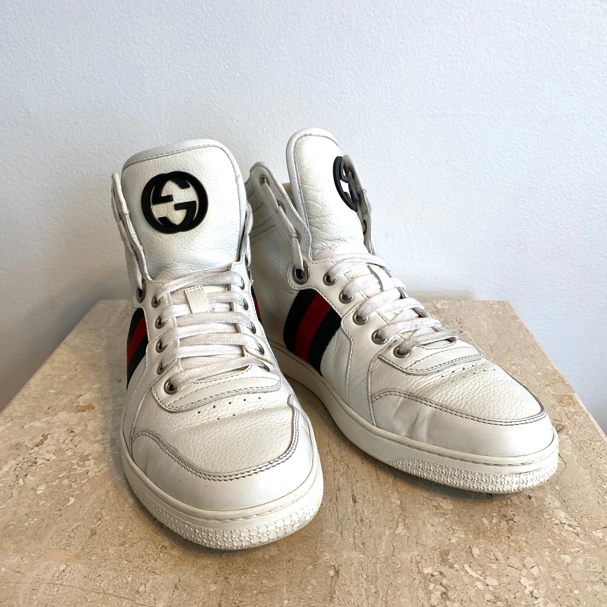 gucci high top sneakers white
