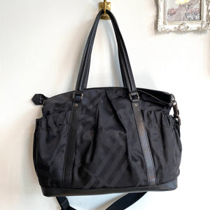 burberry diaper bag black