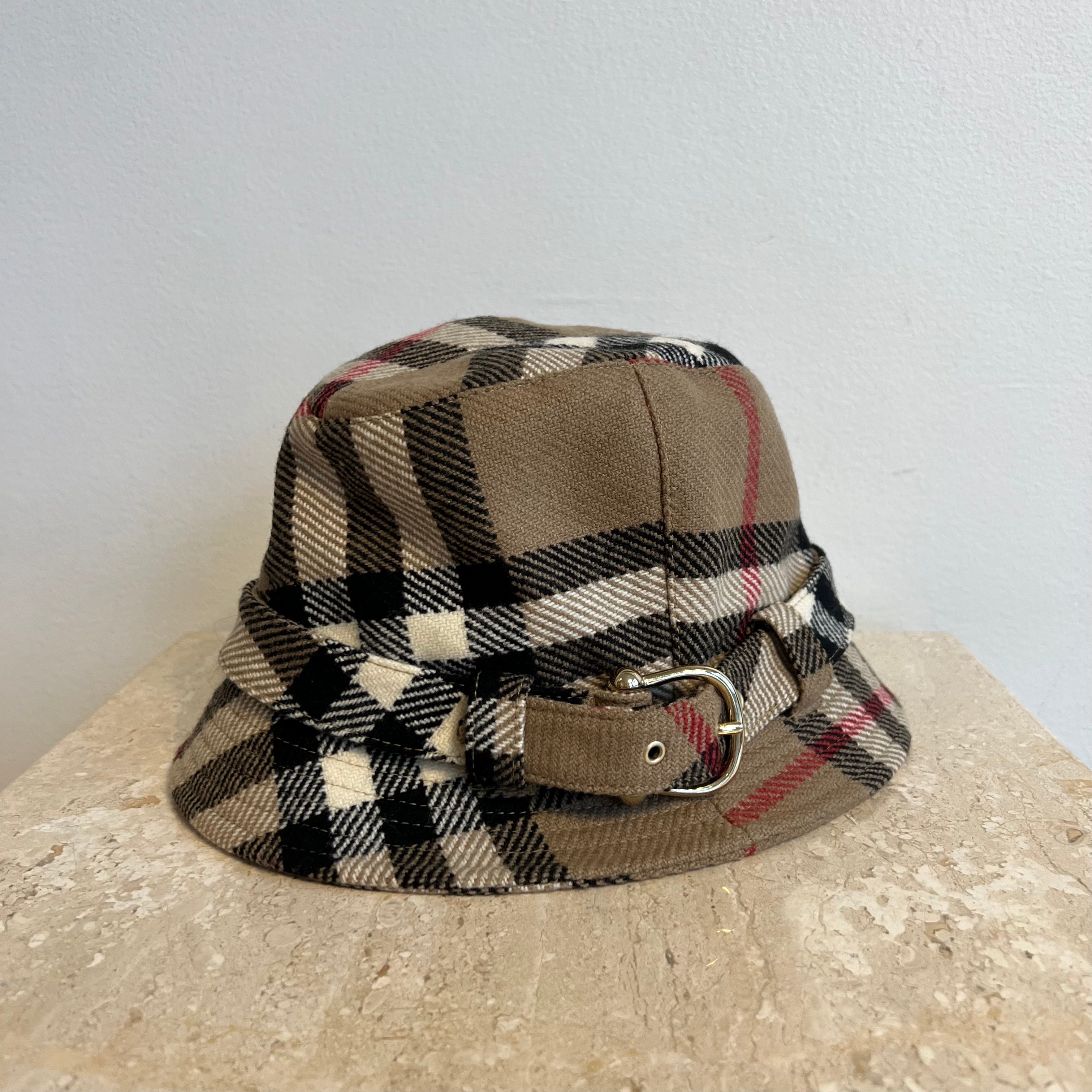 Authentic BURBERRY Nova Check 100% Wool Hat – Valamode