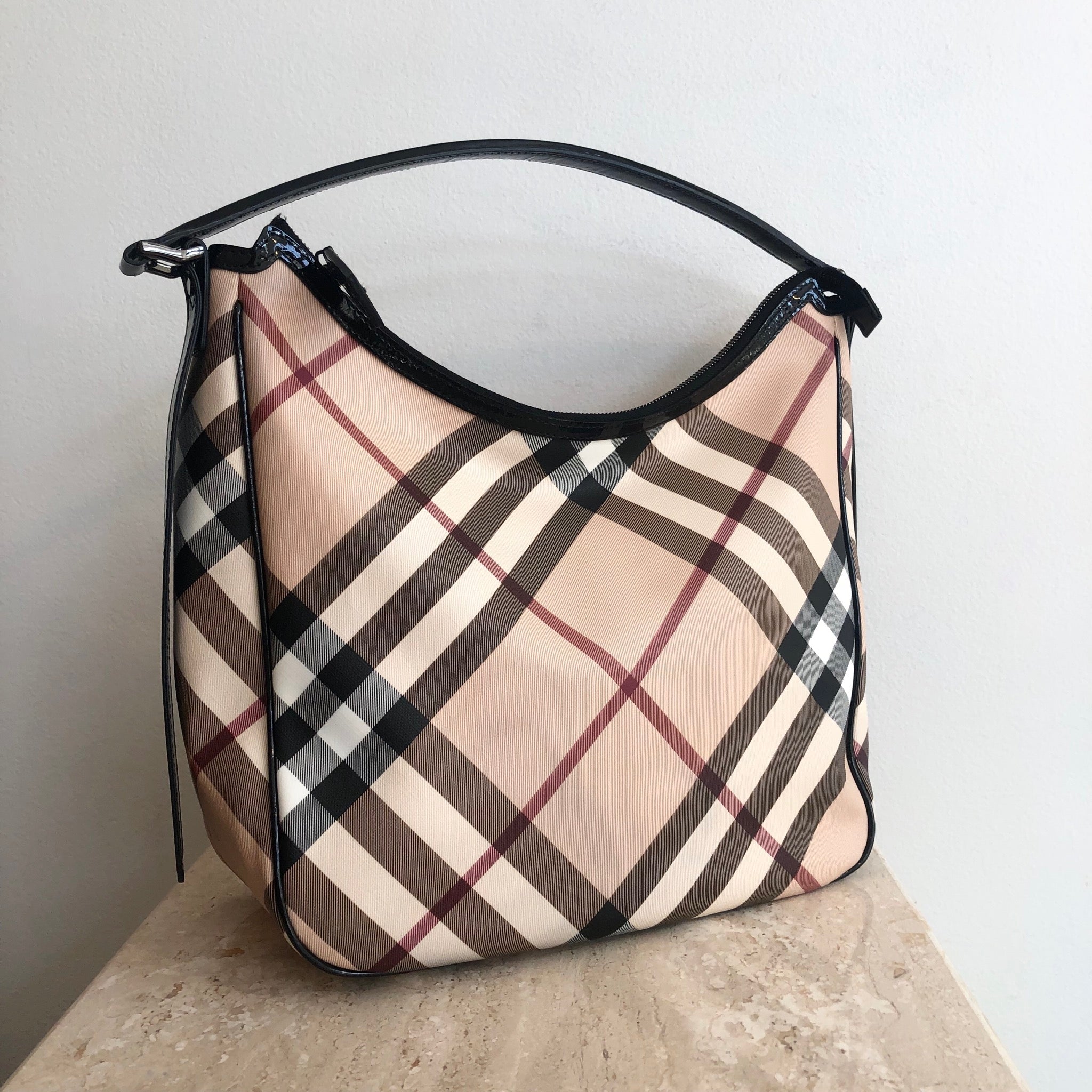 Authentic BURBERRY Nova Check Hobo Bag – Valamode