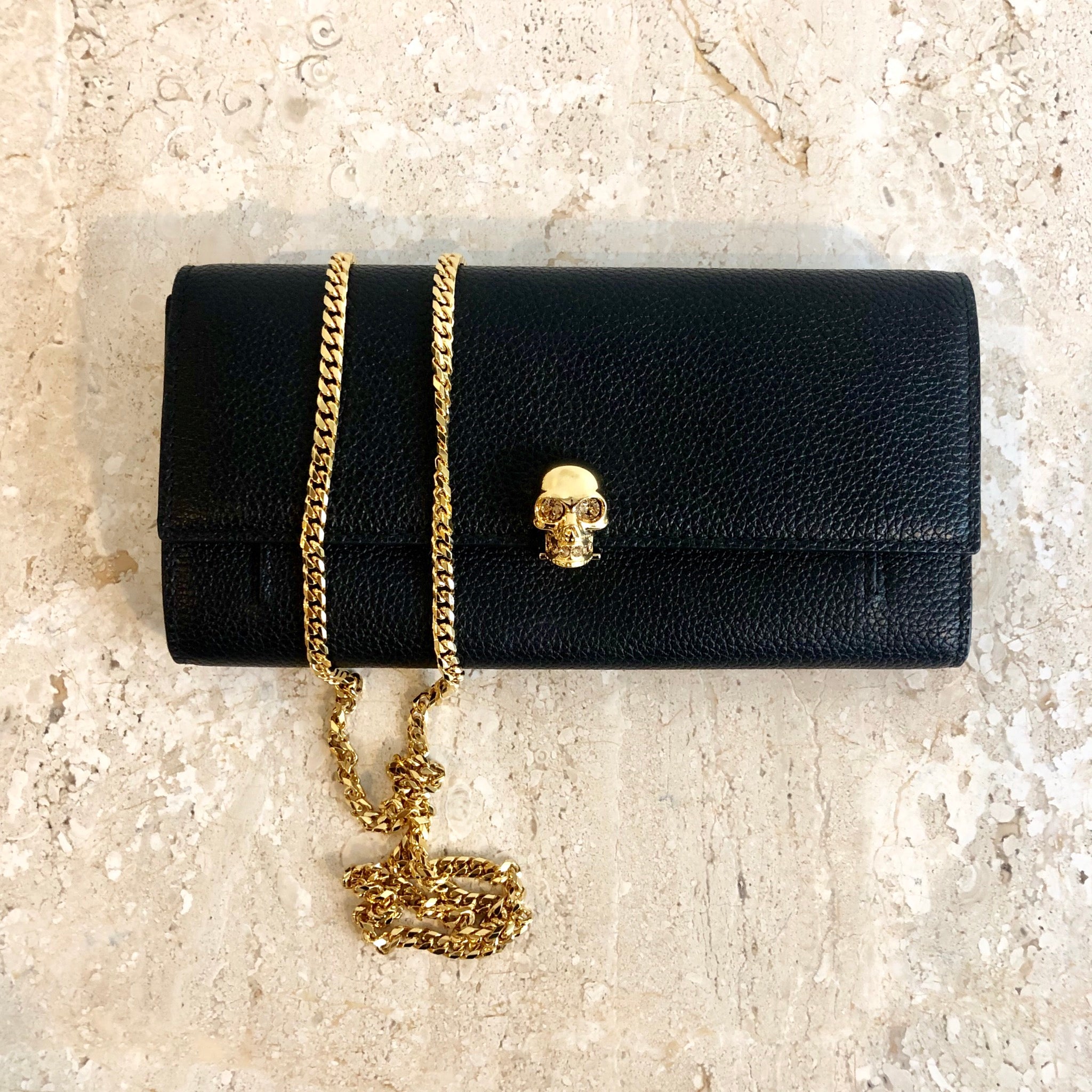 chanel bag with gold plate