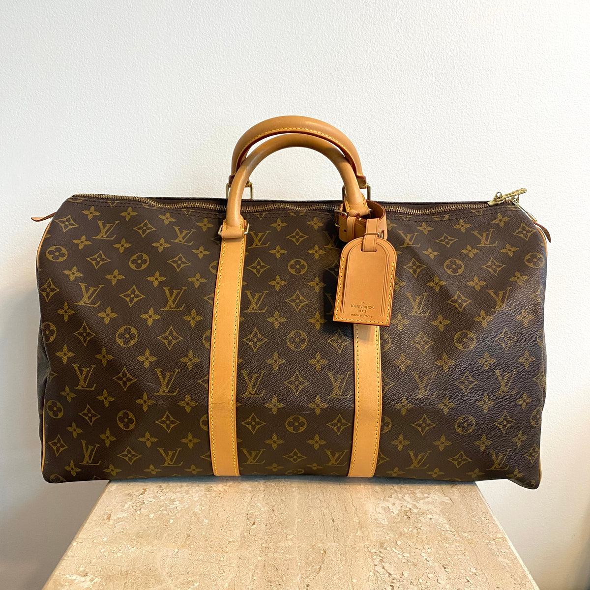 LOUIS VUITTON KEEPALL 55 UNBOXING/REVIEW!!! Monogram