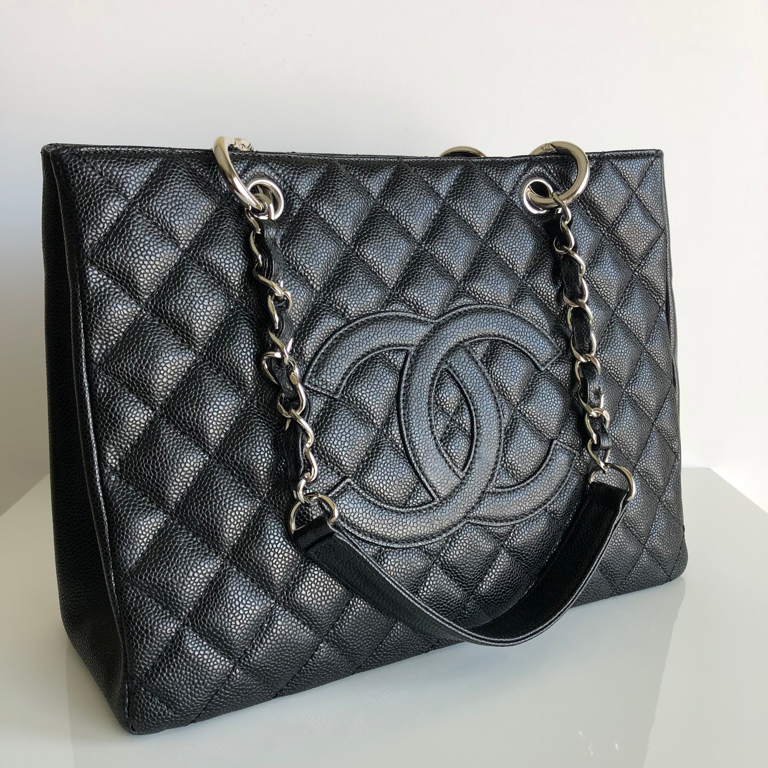 Authentic CHANEL Black Caviar GST Tote – Valamode