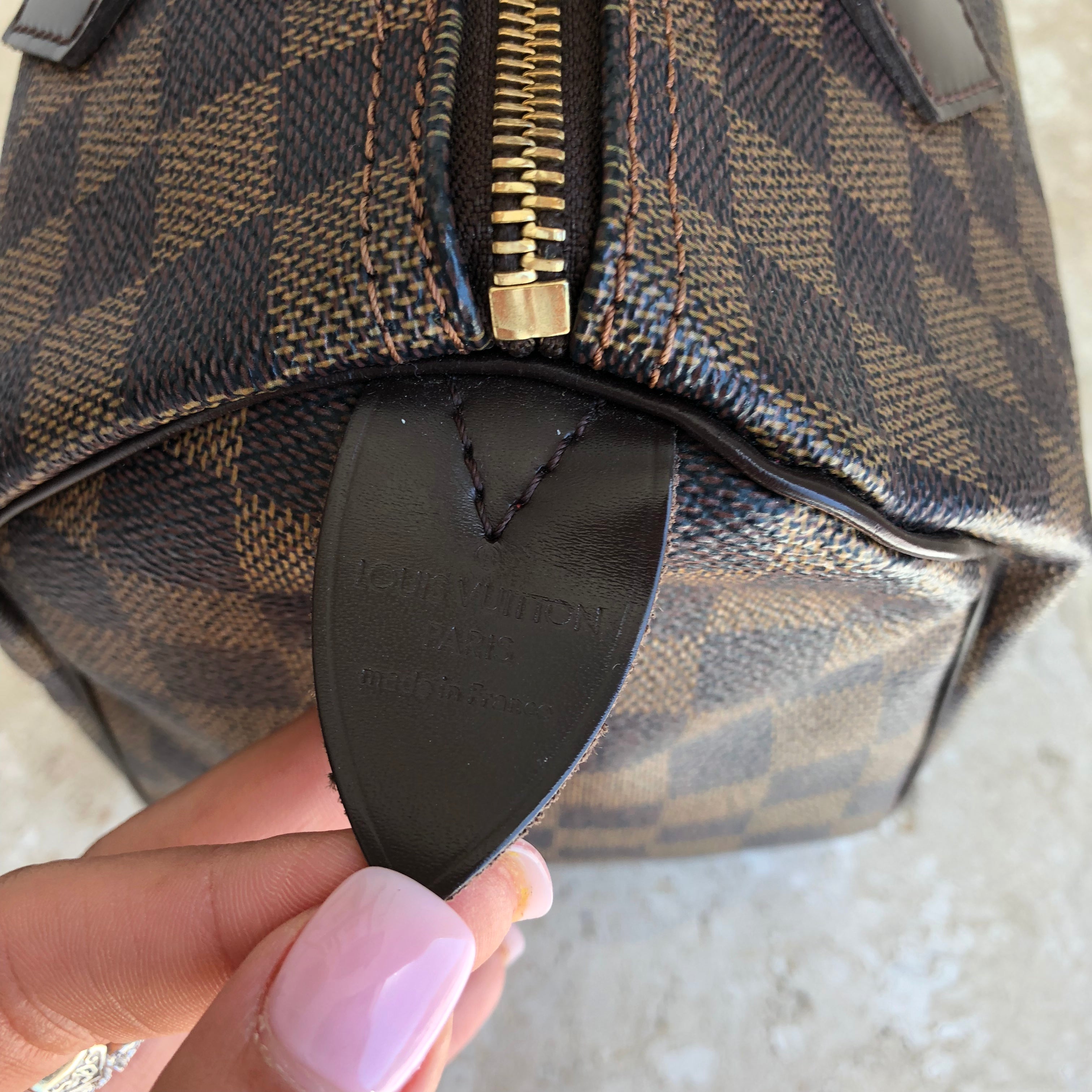 Authentic LOUIS VUITTON Speedy Damier Ebene 25 – Valamode