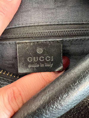 Authentic GUCCI Vintage Black Leather Gucci Bag – Valamode