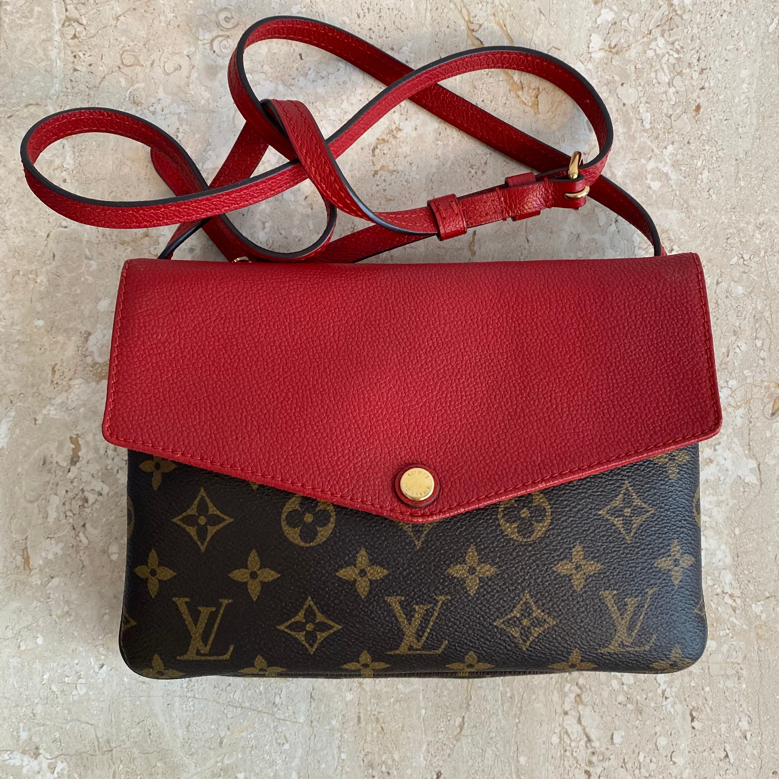 Rare Louis Vuitton Twice Twinset Rose Ballerine Empreinte Crossbody Handbag  Bag  eBay