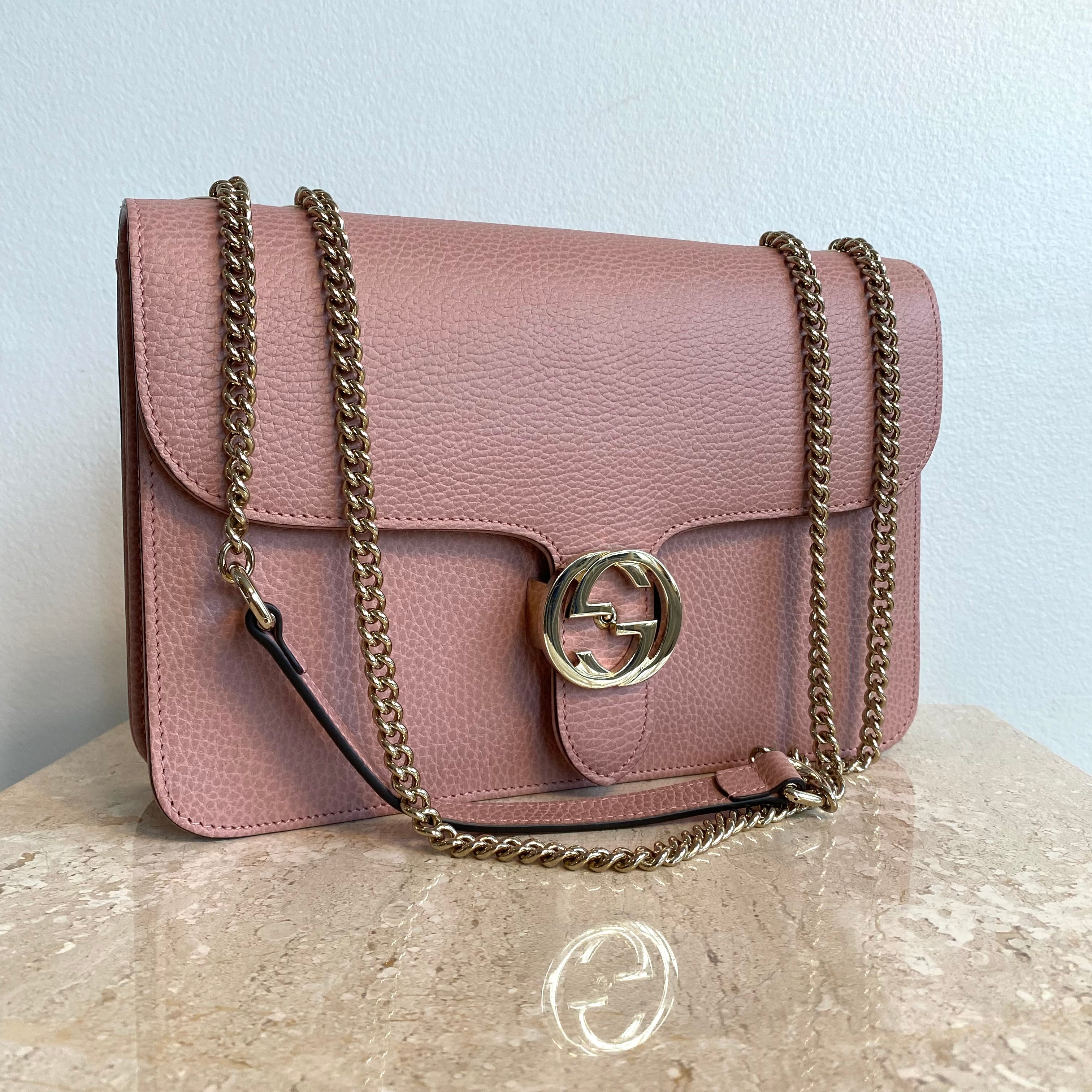 Authentic GUCCI Pink Dollar Shoulder Bag/Crossbody – Valamode