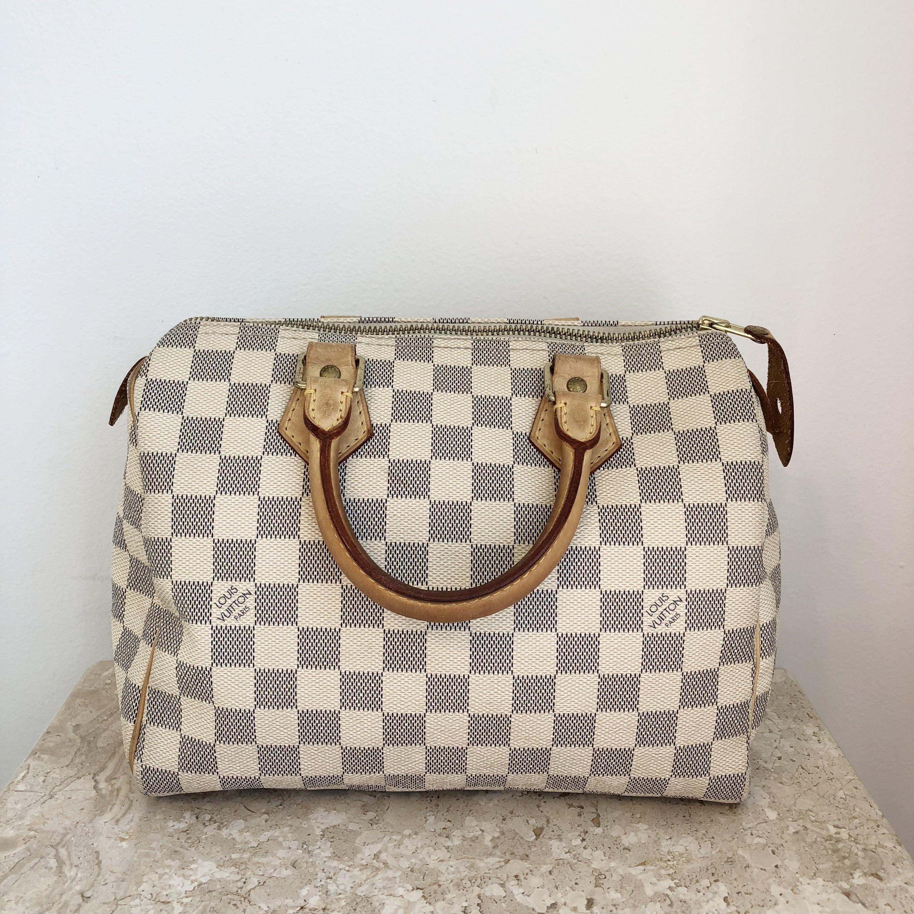 Louis Vuitton Speedy Bandouliere Damier Ebene 25 Brown  US