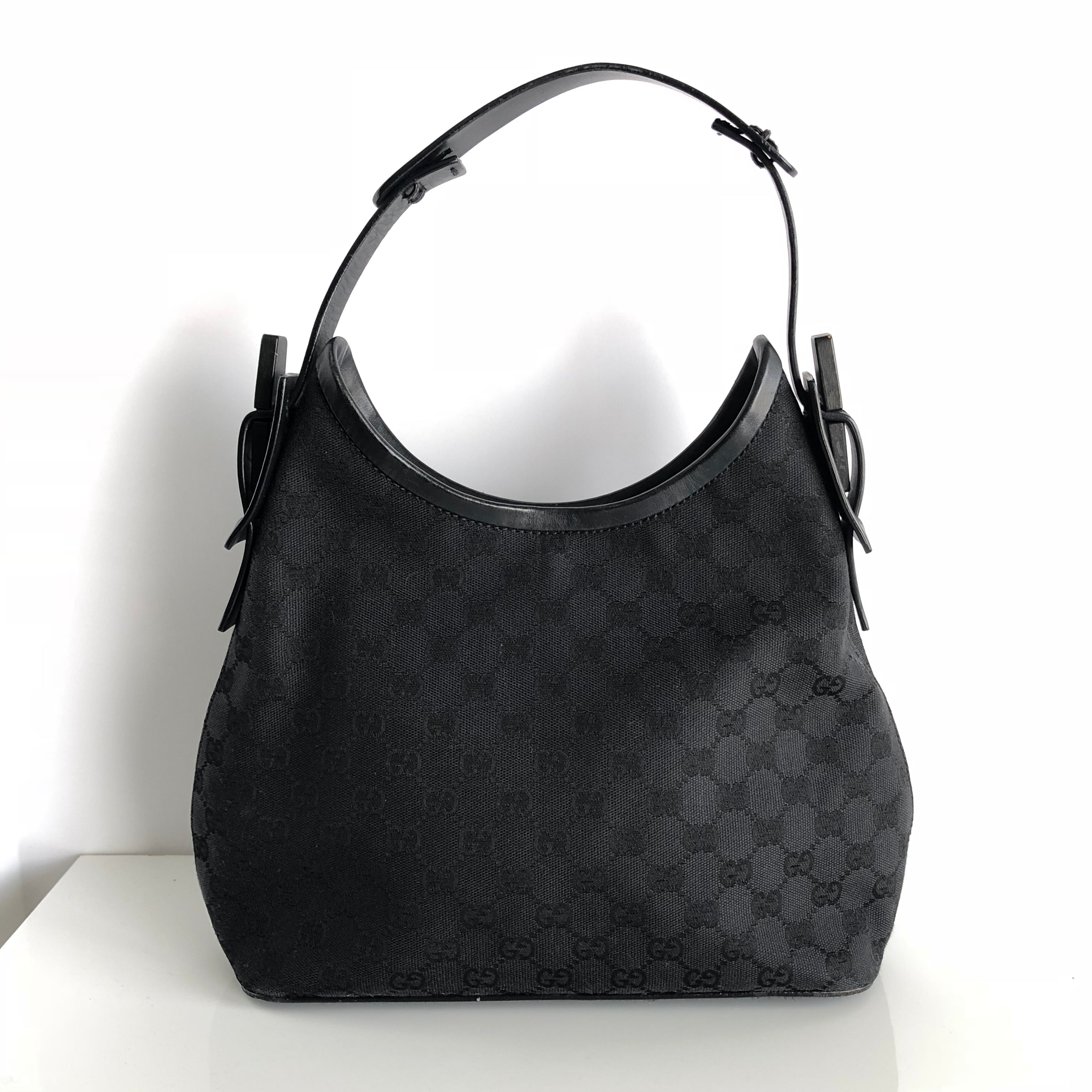 gucci black monogram bag