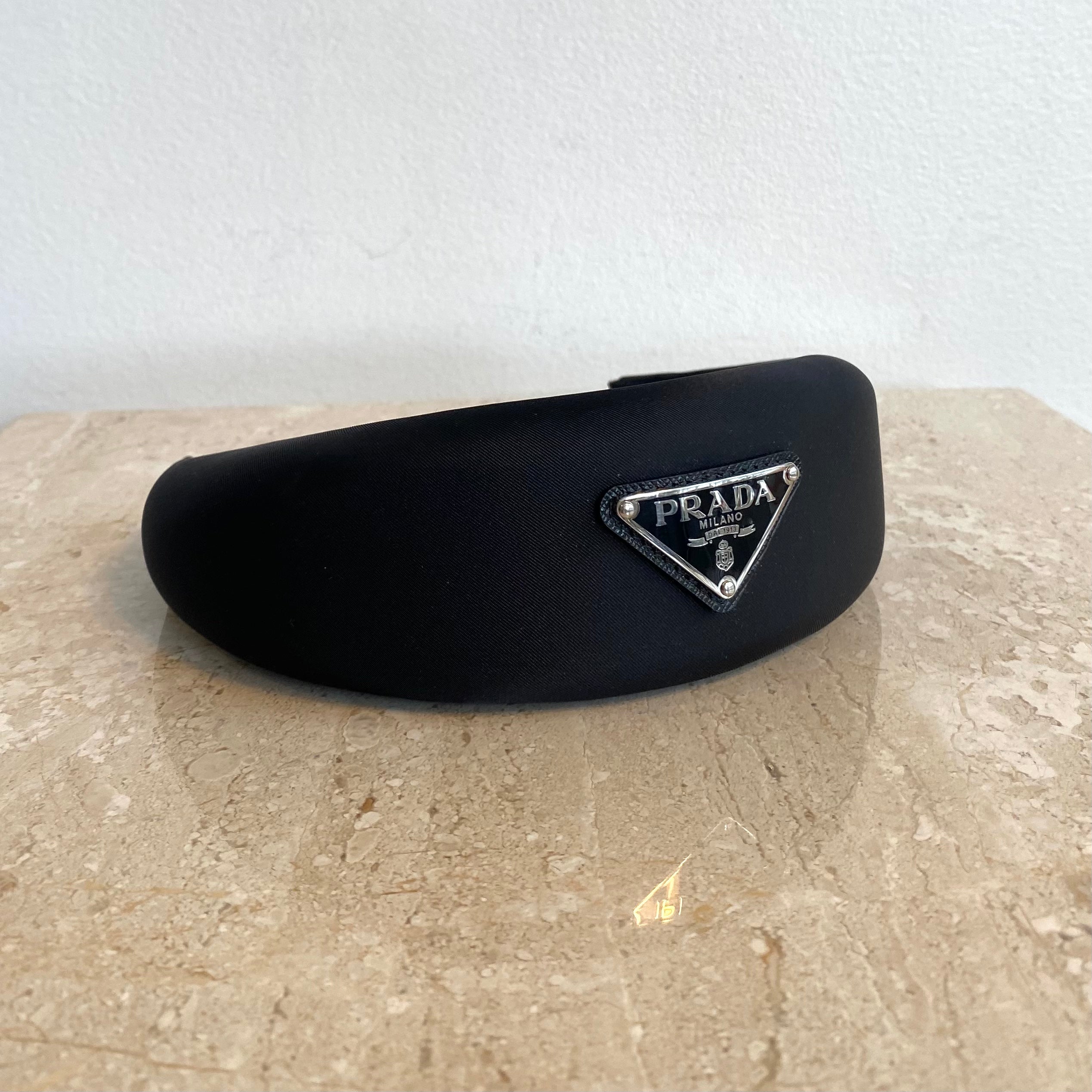 Authentic PRADA Logo Thick Headband – Valamode