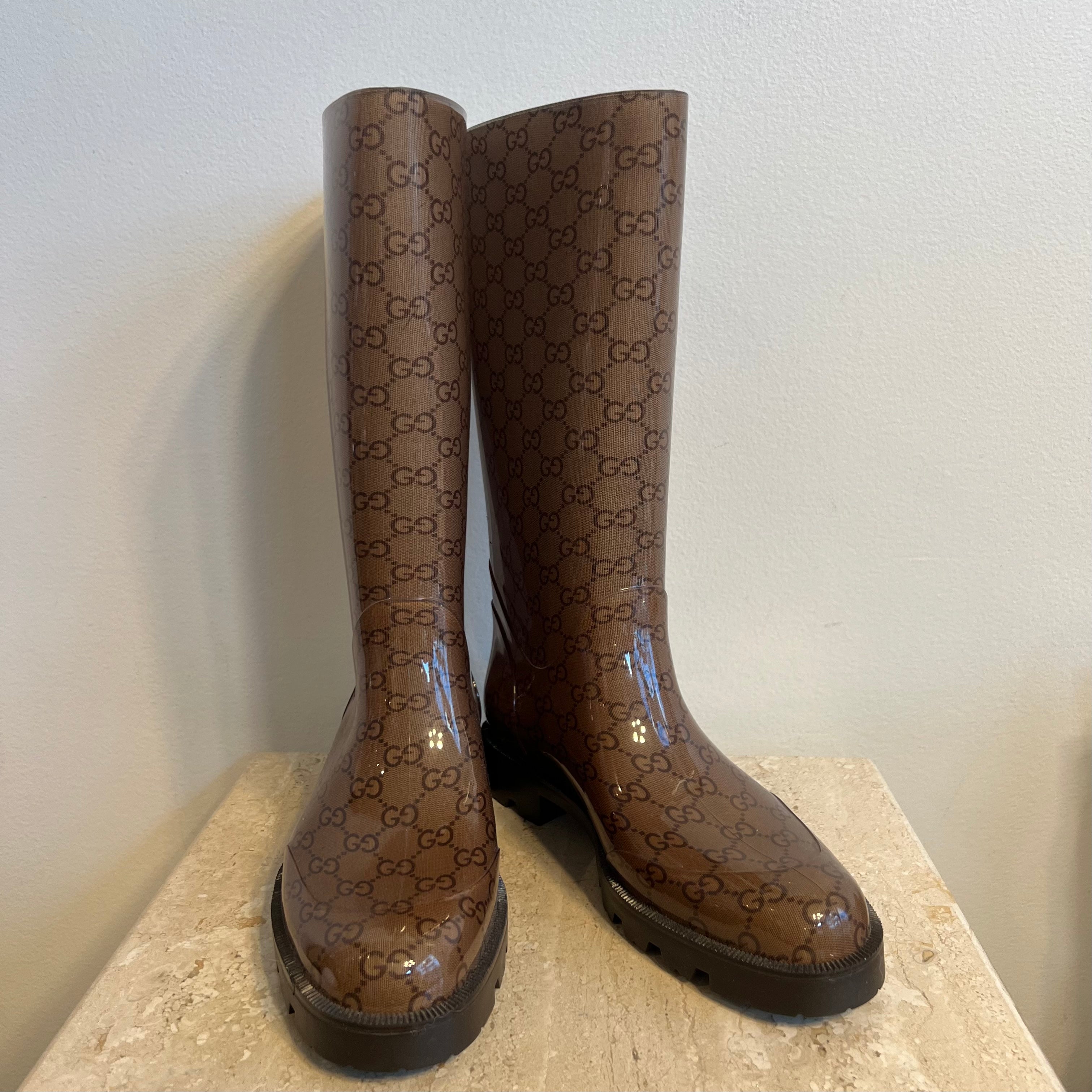 Authentic GUCCI Rain Boot Size 40 – Valamode