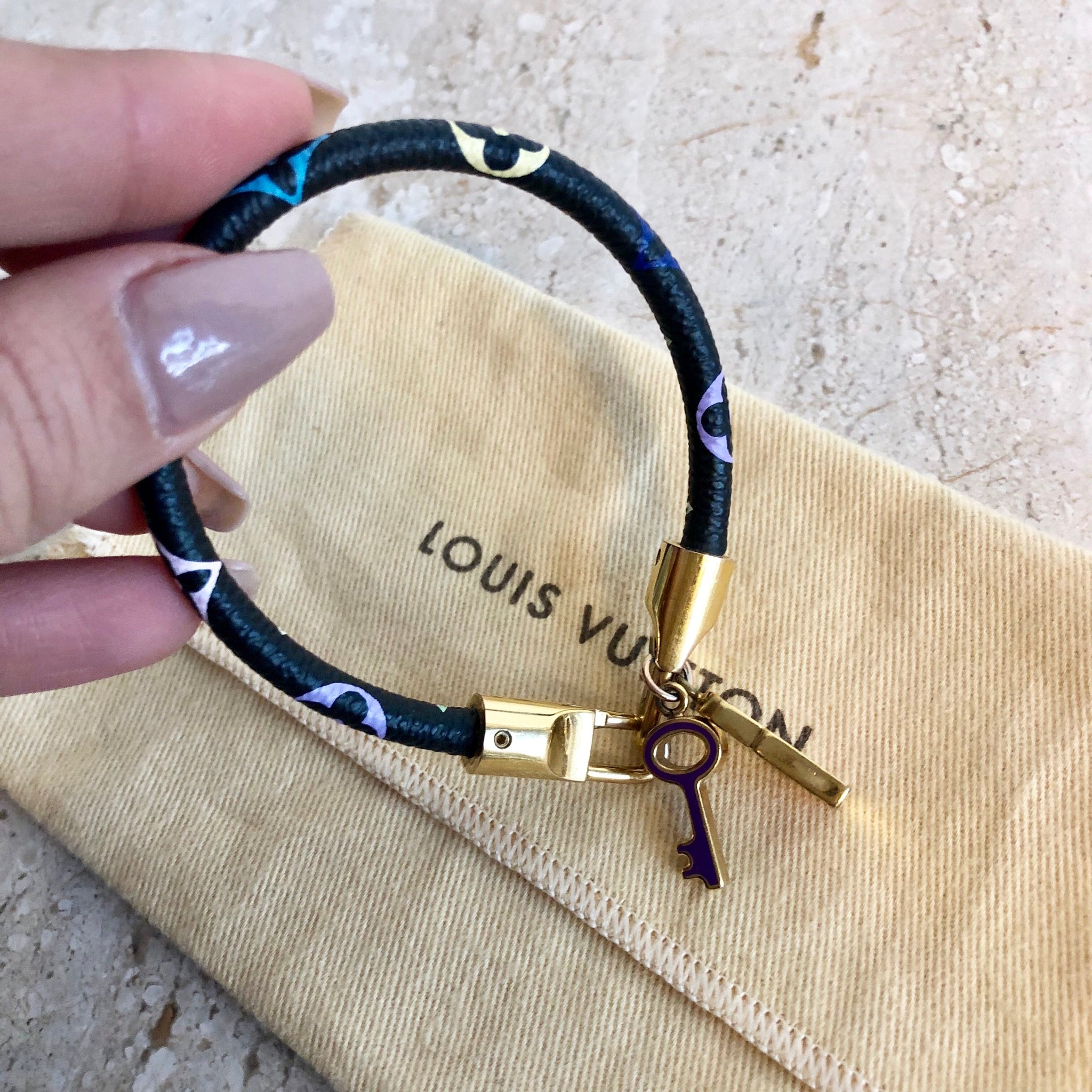 Authentic LOUIS VUITTON Multicolor Lockit Bracelet – Valamode