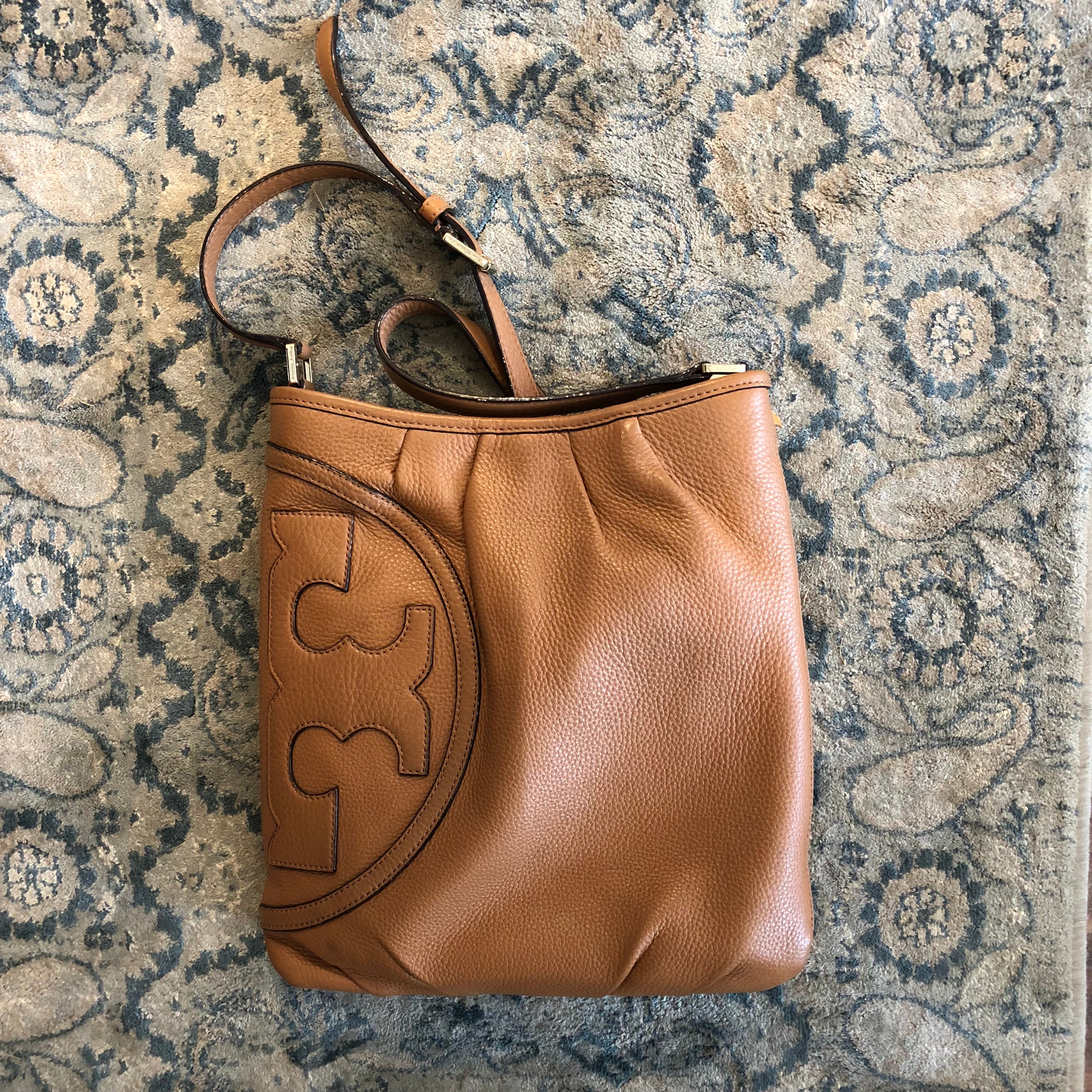 Authentic TORY BURCH Tan Crossbody – Valamode