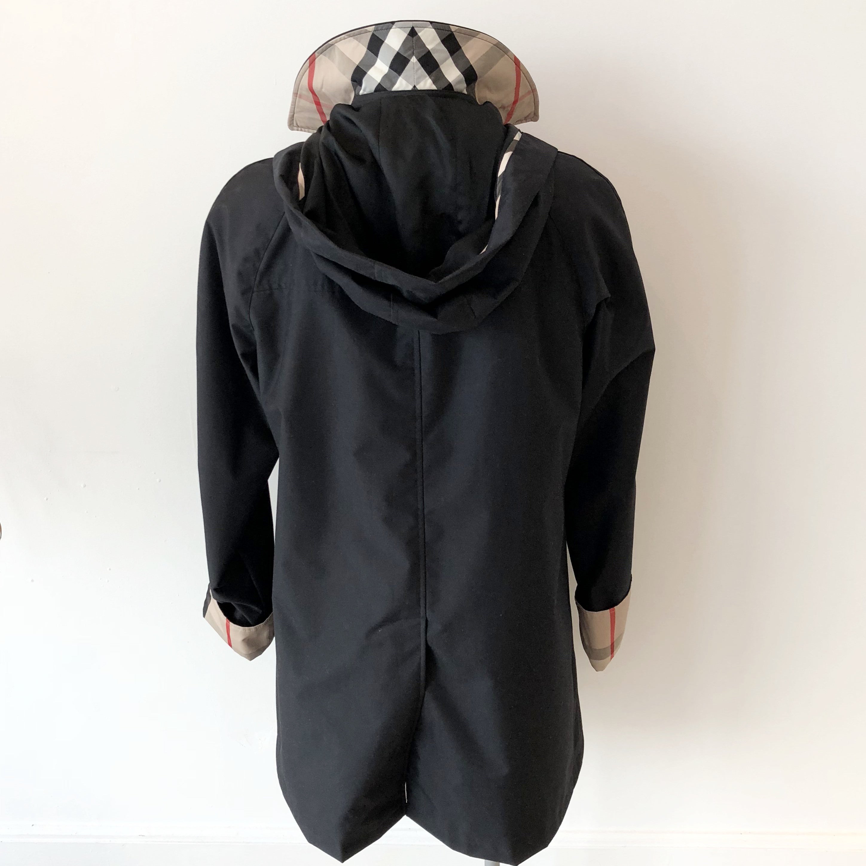 Authentic BURBERRY Black Rain Coat 