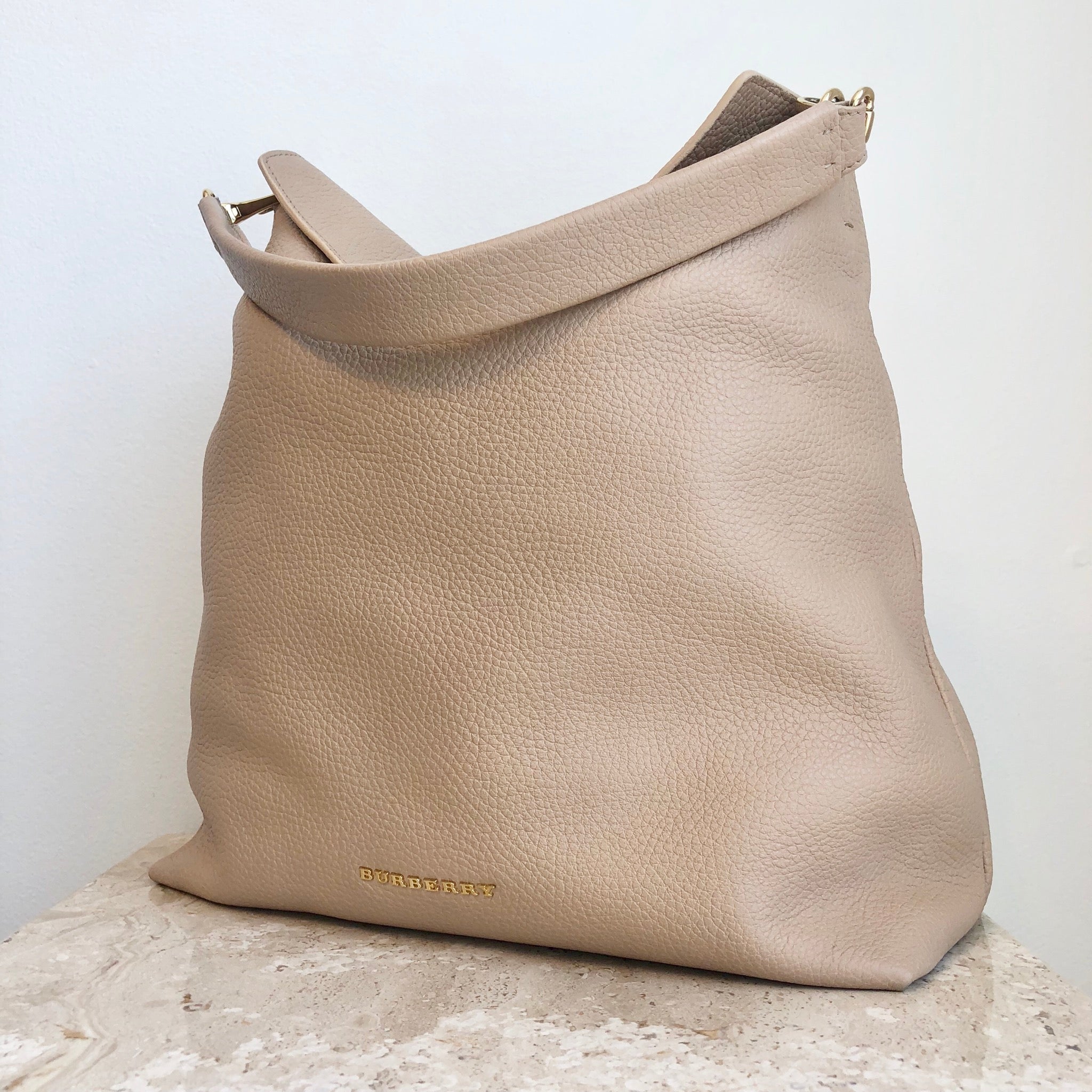 Authentic BURBERRY Cale Blush Hobo – Valamode