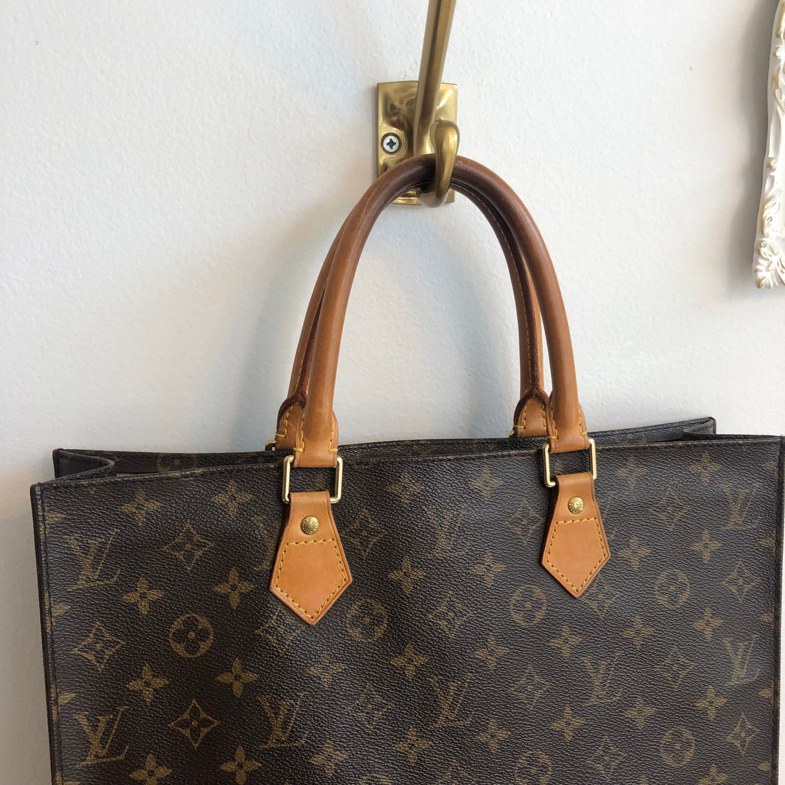 Authentic LOUIS VUITTON Monogram Sac Plat Tote/Shopping Bag – Valamode