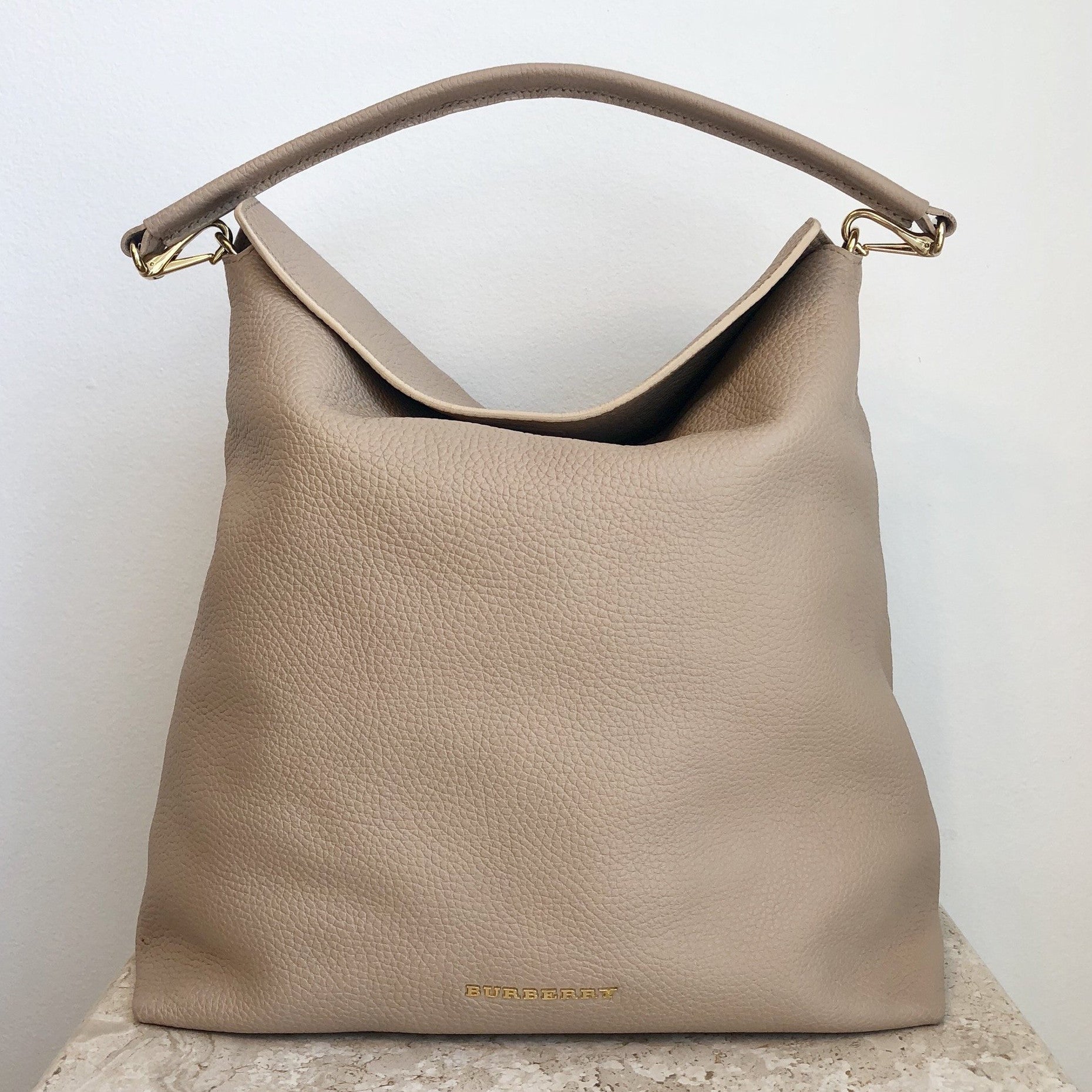 Authentic BURBERRY Cale Blush Hobo – Valamode