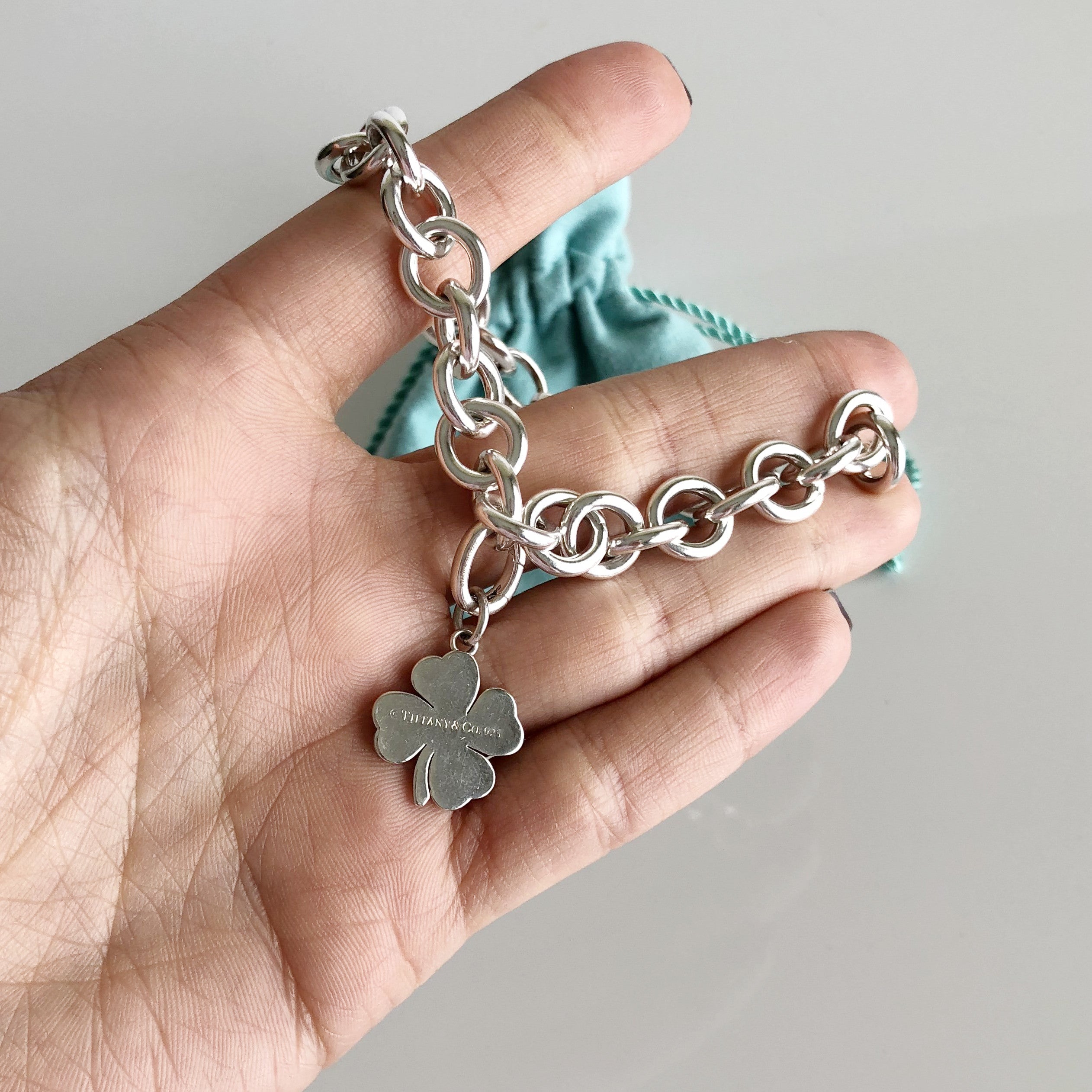 tiffany four leaf clover charm