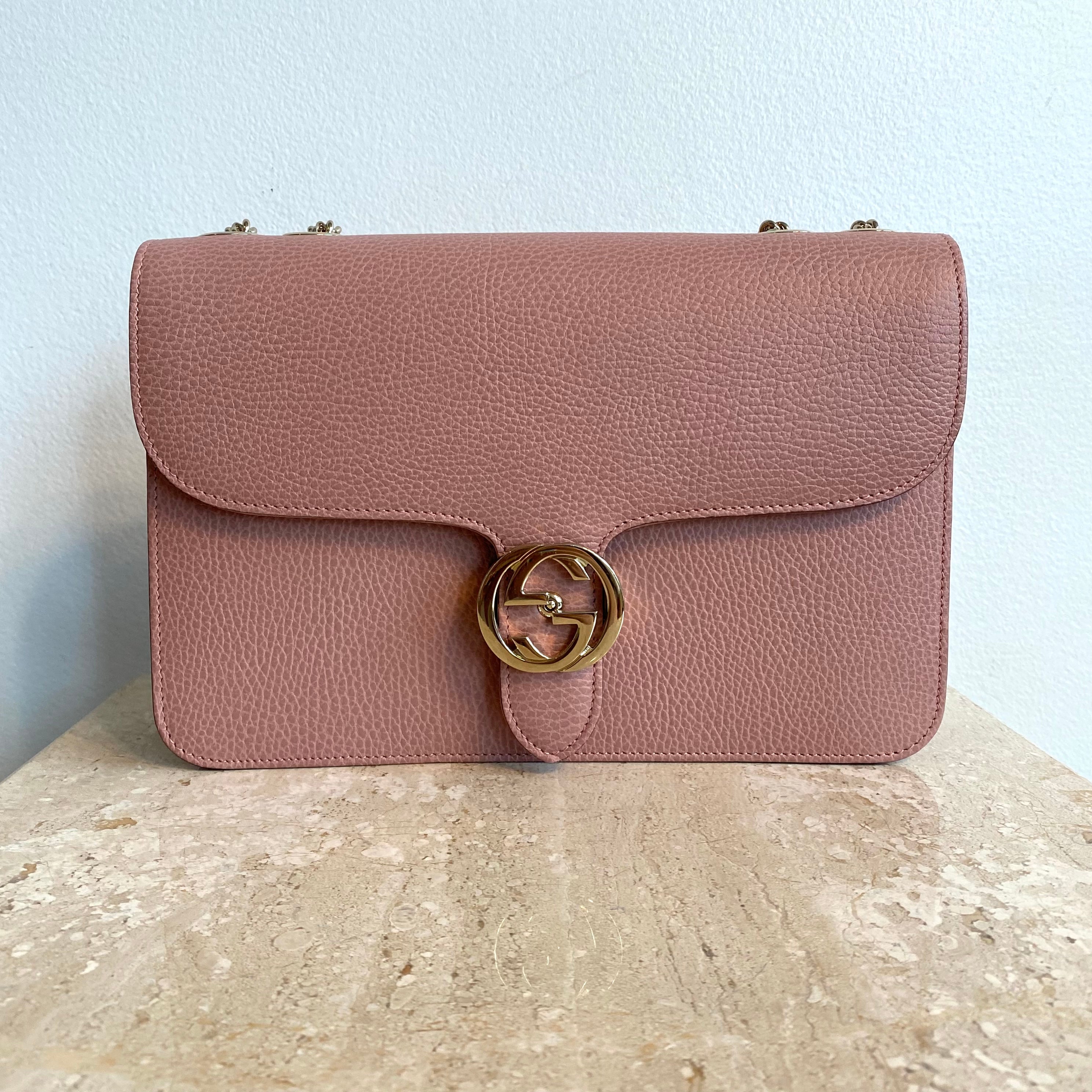 Authentic GUCCI Pink Dollar Shoulder Bag/Crossbody – Valamode