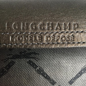 Authentic LONGCHAMP Modele Depose Charcoal Grey Top Zip Tote