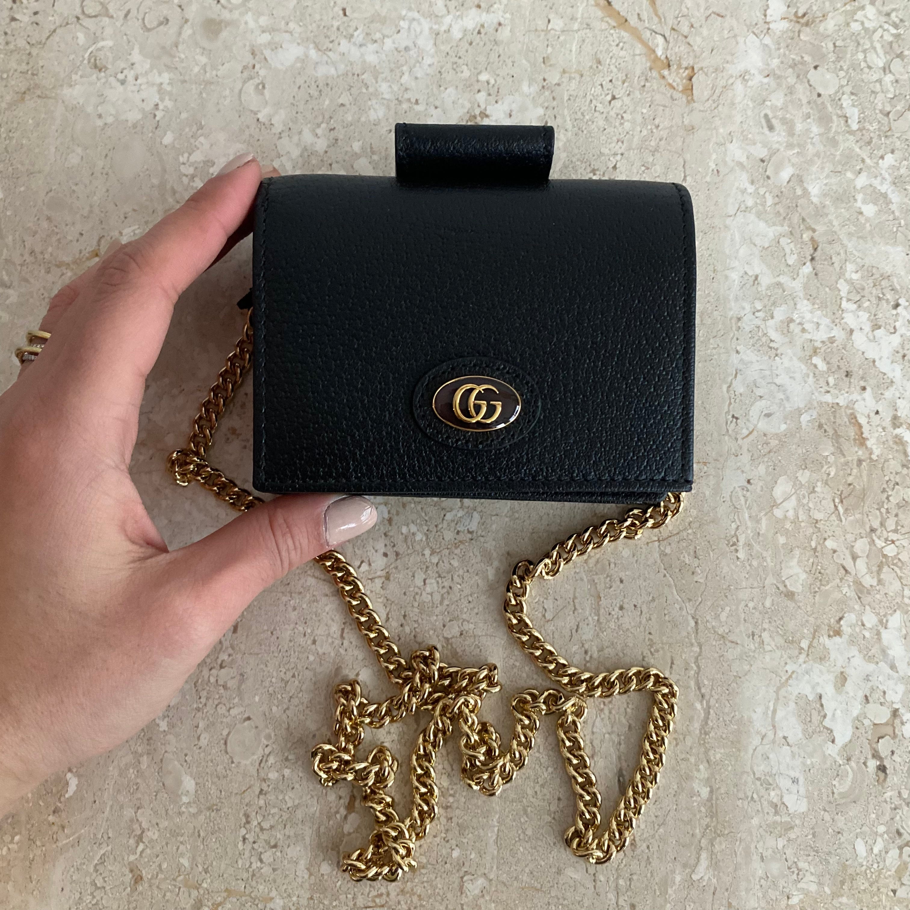 Authentic GUCCI Compact Wallet with Chain – Valamode