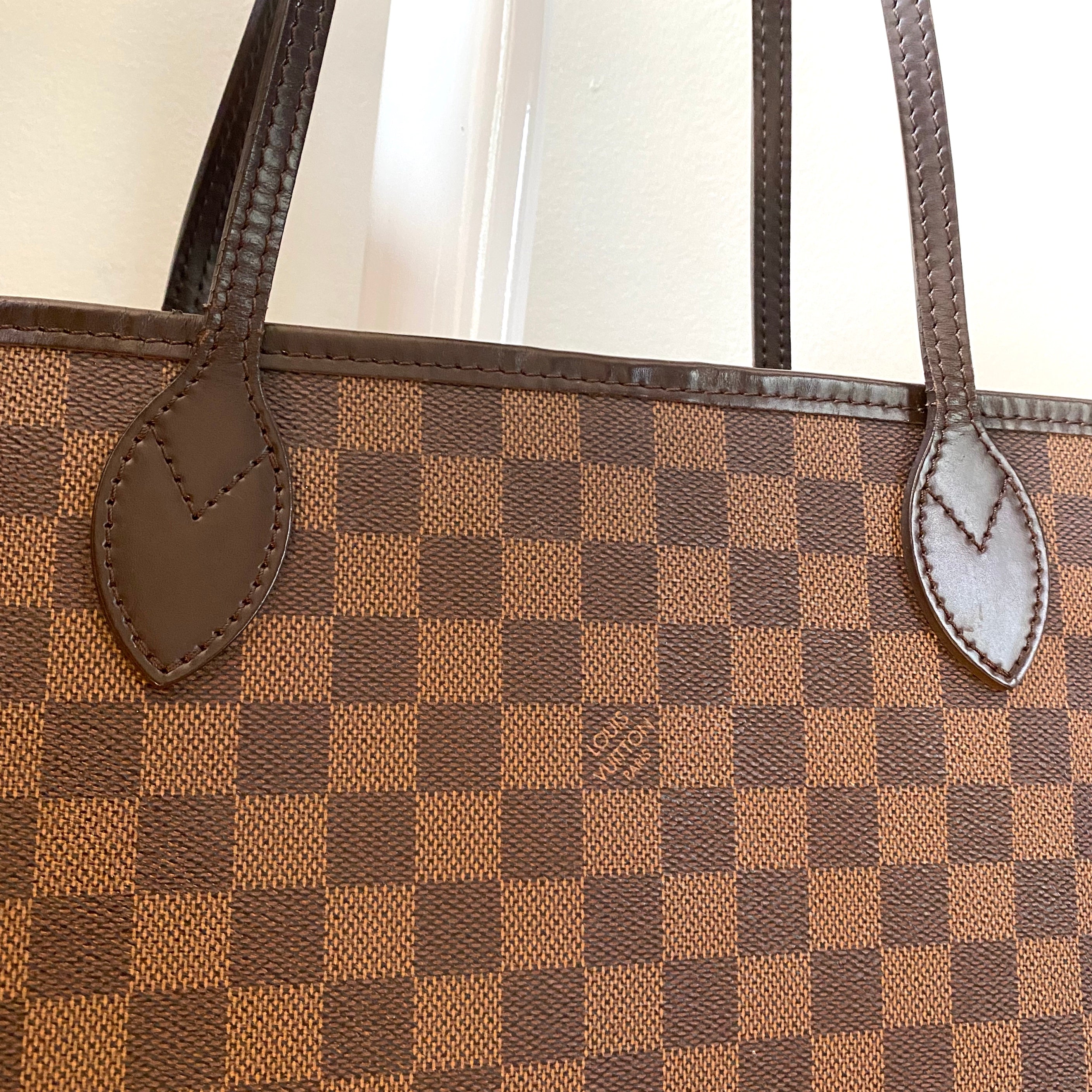 Authentic LOUIS VUITTON Neverfull MM Damier Ebene – Valamode