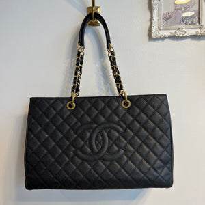 Authentic CHANEL Black Caviar XL Grand Shopping Tote – Valamode